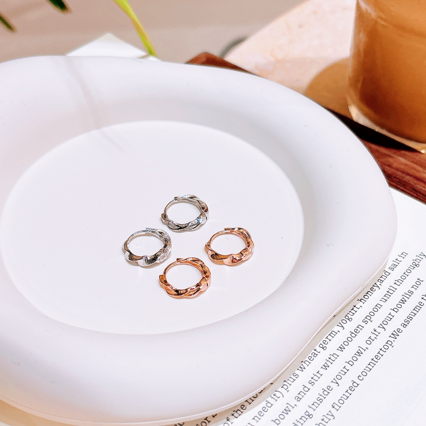 Low Allergy Silver Ear Cuffs Light Luxury Date Night Silver