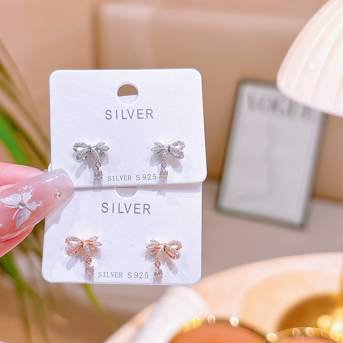 Low Allergy Silver Earrings French Gift for Her Gold