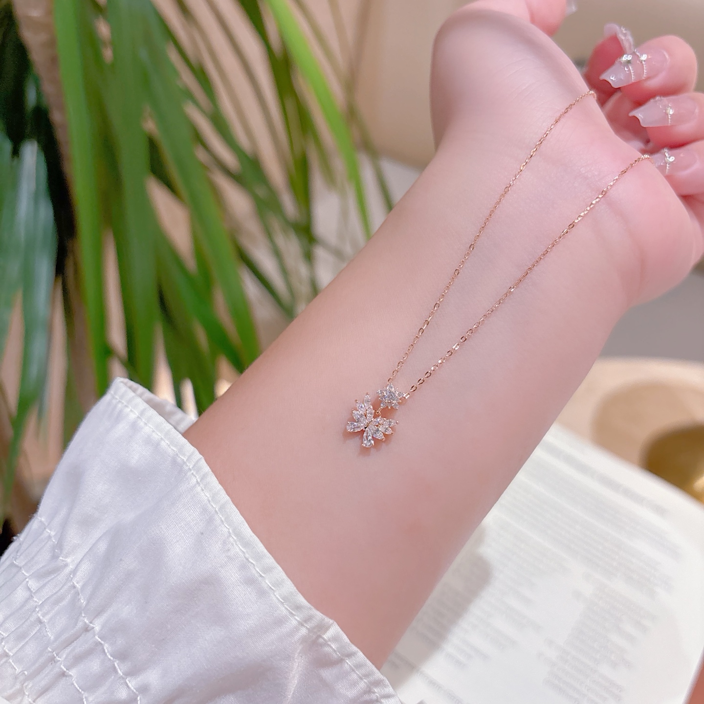 ミニマリストアレルギー対応シルバーネックレスゴールド 婚姻届提出