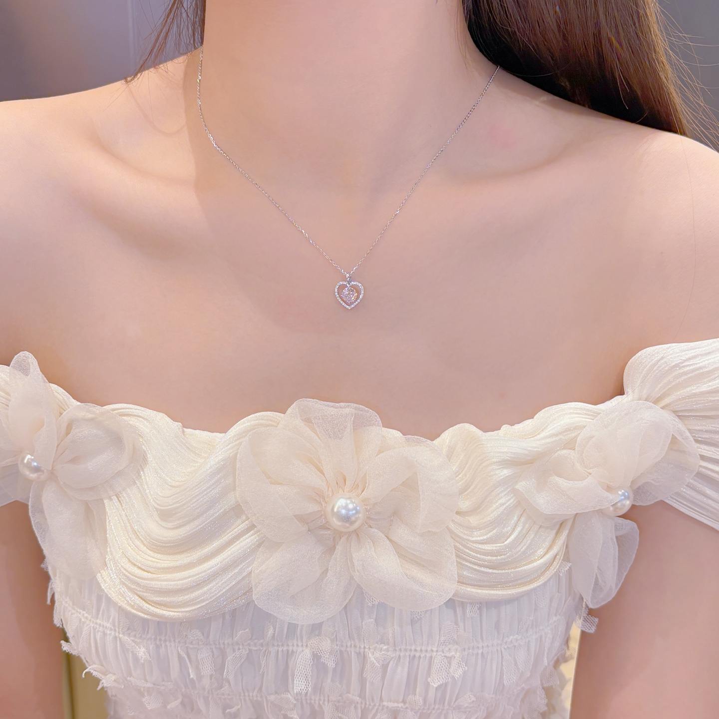 Solid Silver Necklace Sweet Self-love Silver