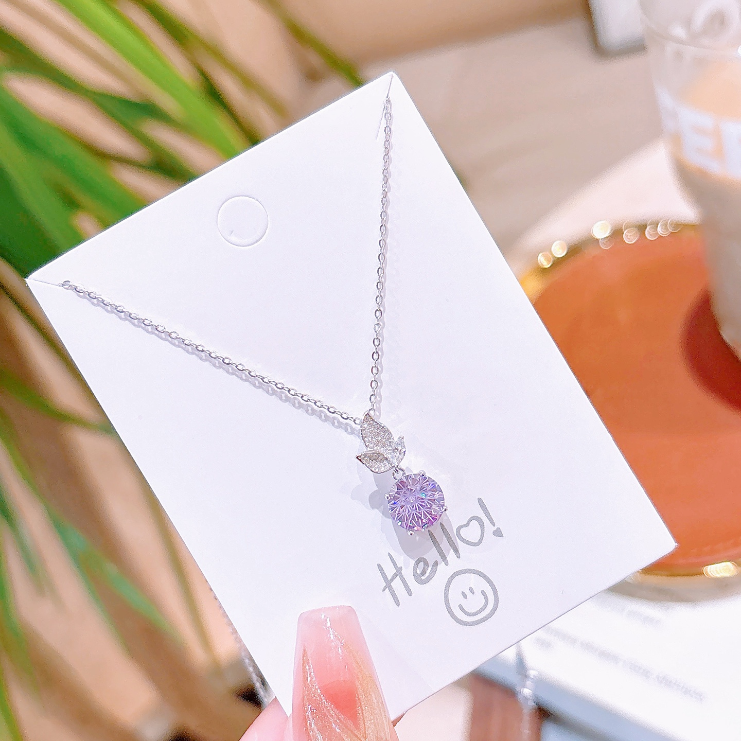 Solid Silver Necklace Dainty Party Gold