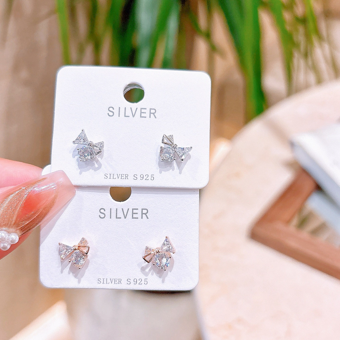 Low Allergy Silver Earrings Girly Everyday Wear Gold