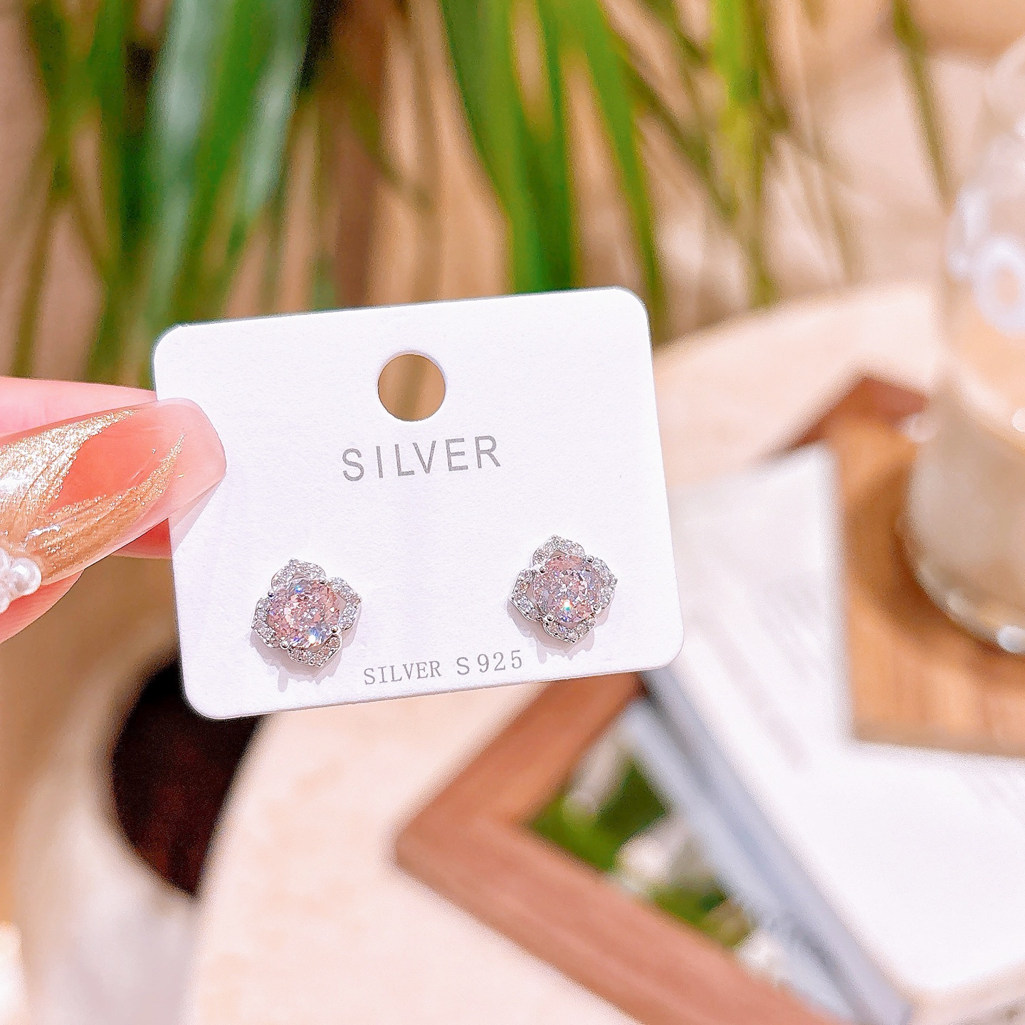 S925 Sterling Silver Earrings Lively Travel Gold