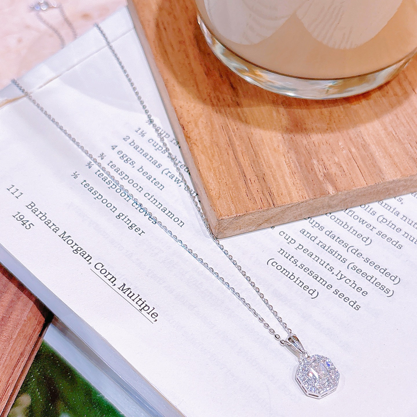 Feinsilber Moissanit Kette Koreanischer Stil Geschenk für sie Gold