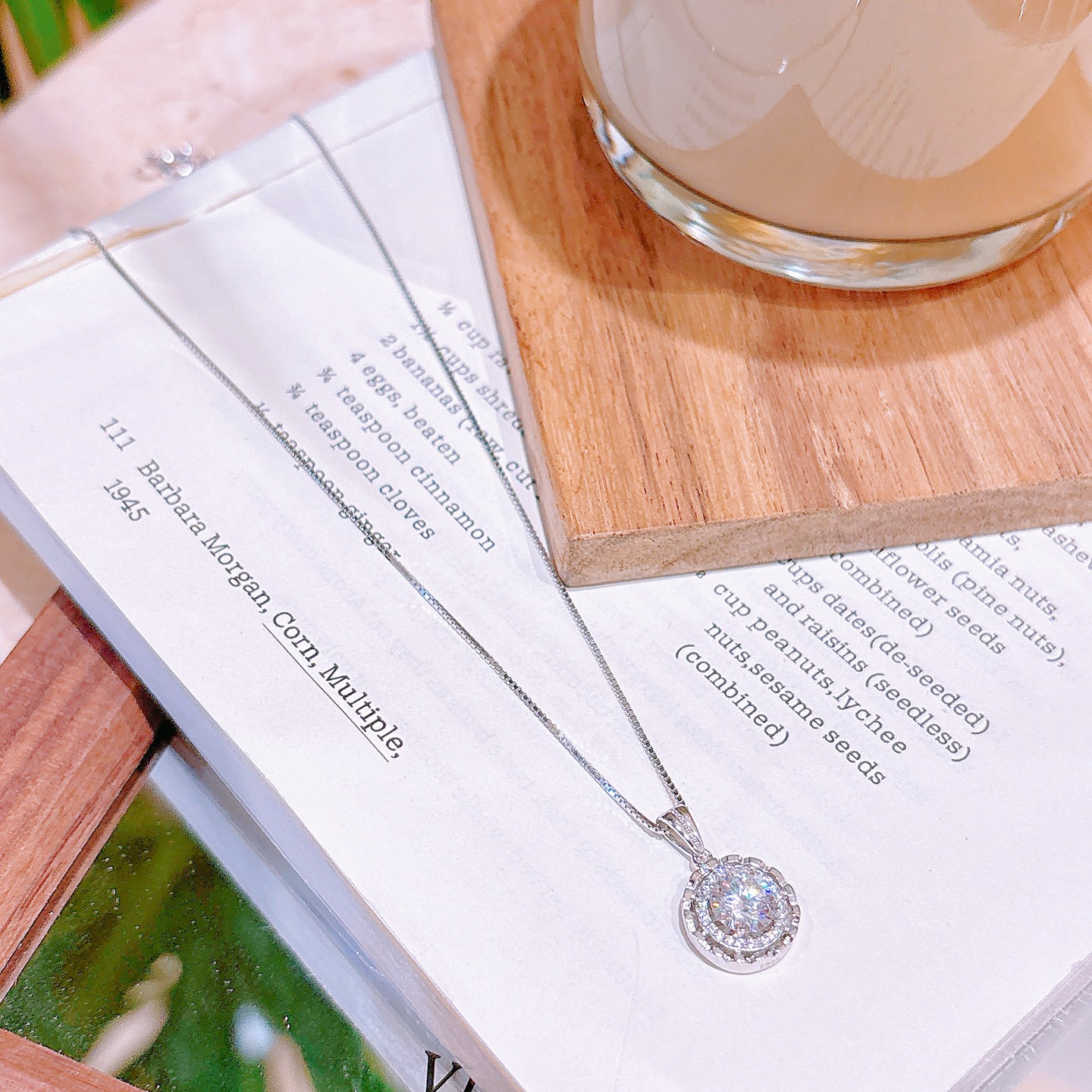 Nickel Free Silver Moissanite Necklace Sweet & Cool Anniversary Silver