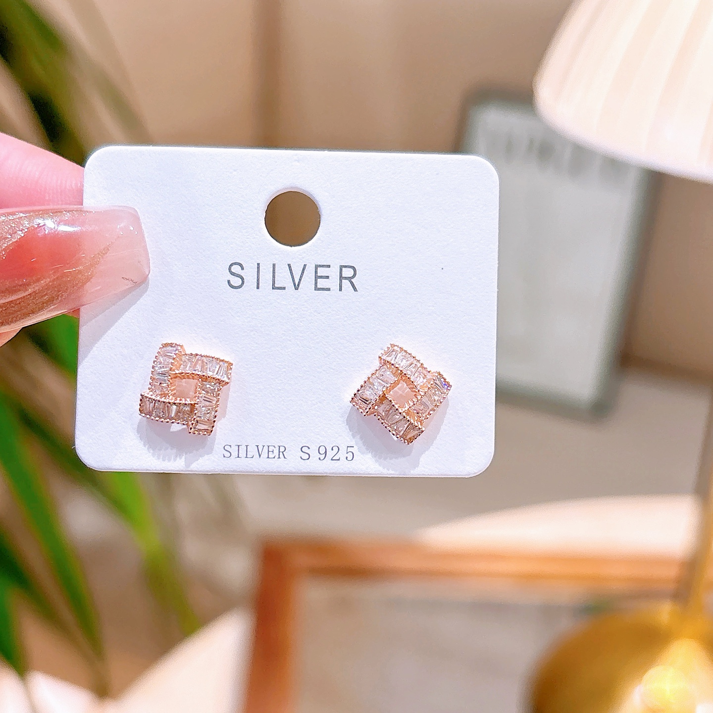 925 Silver Earrings Ins Style Graduation Silver