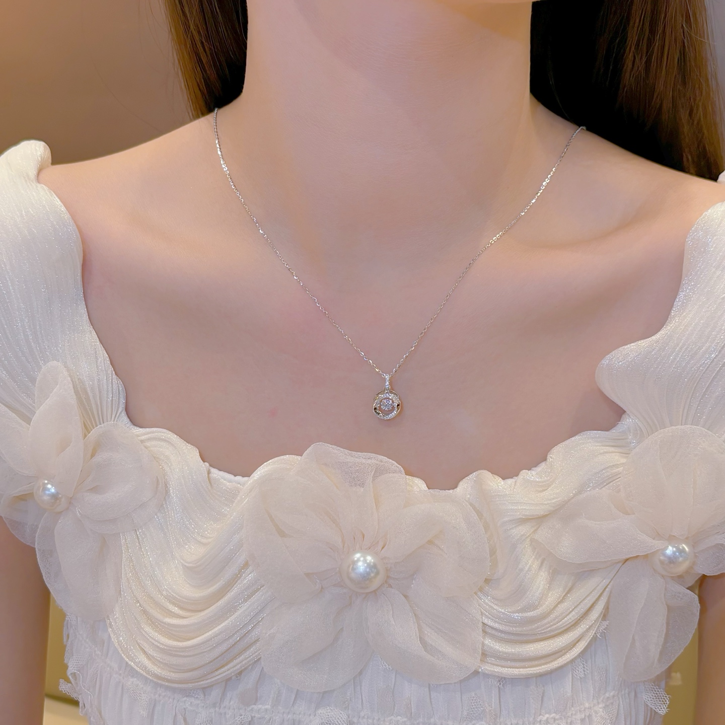 Hypoallergenic Silver Necklace French Mother's Birthday Gold