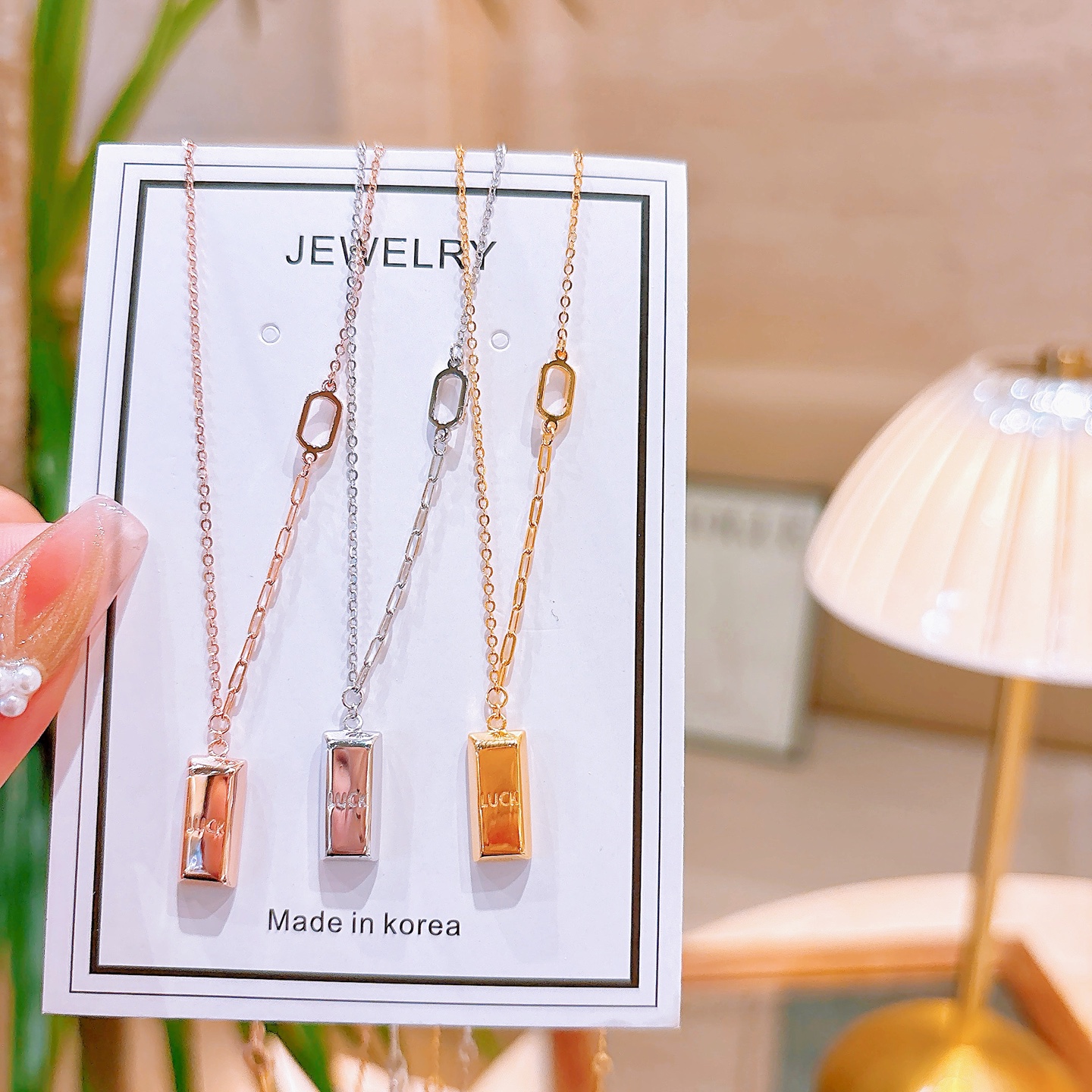 S925 Sterling Silver Necklace Light Luxury Party Silver