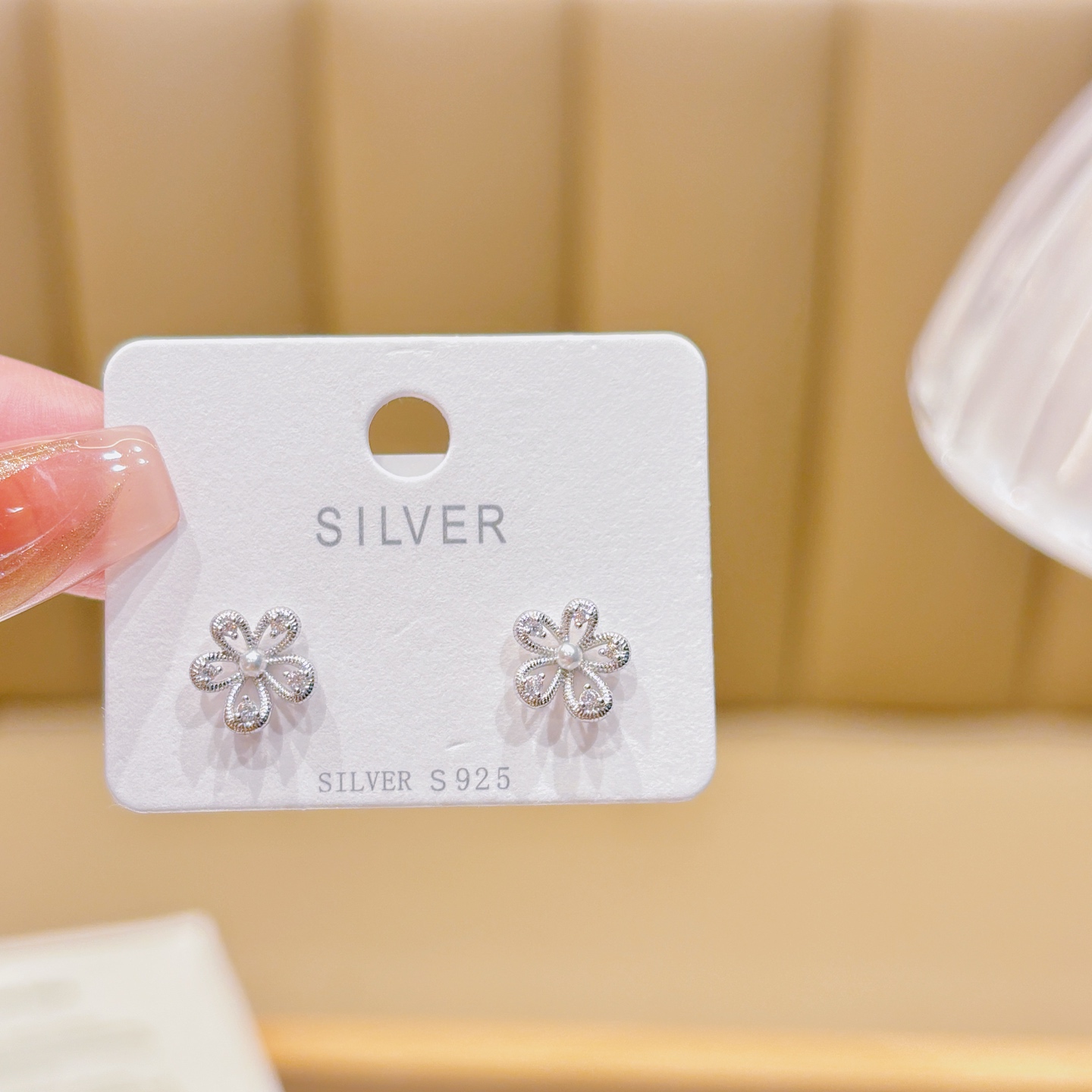 Low Allergy Silver Earrings French Christmas Silver