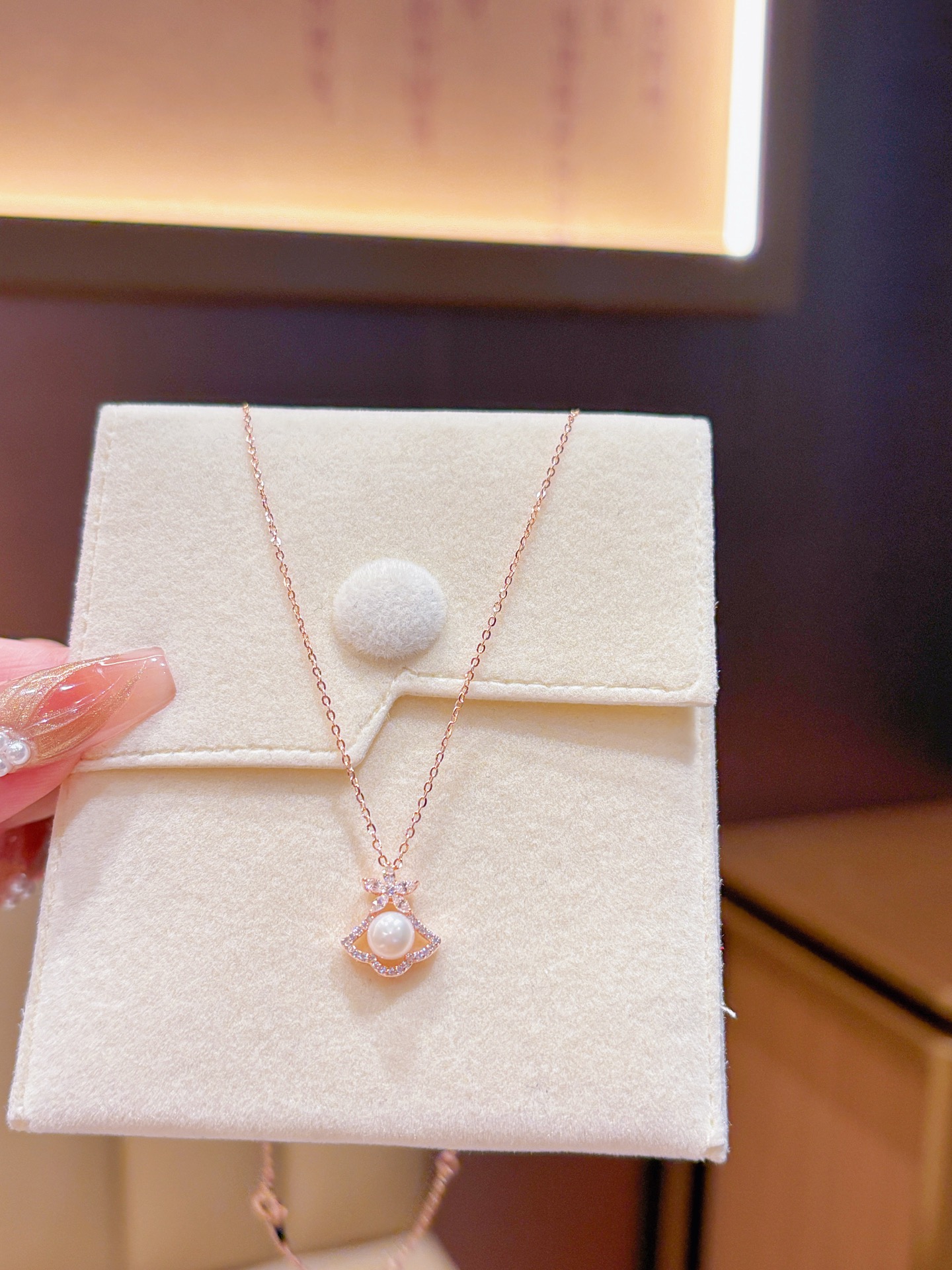 Fine Silver Necklace Fashion Christmas Gold