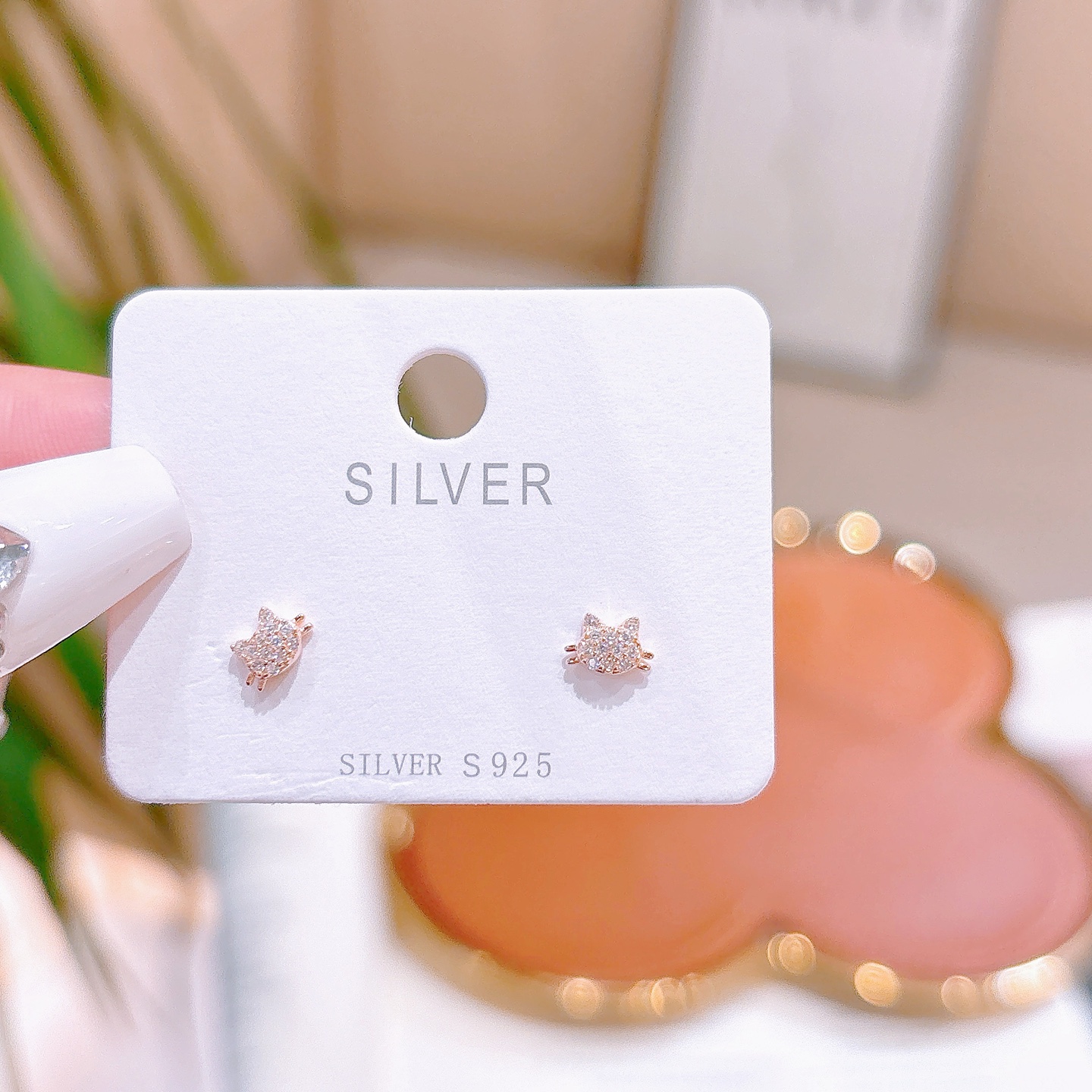 925 Silber Ohrringe Elegant Standesamt Silber