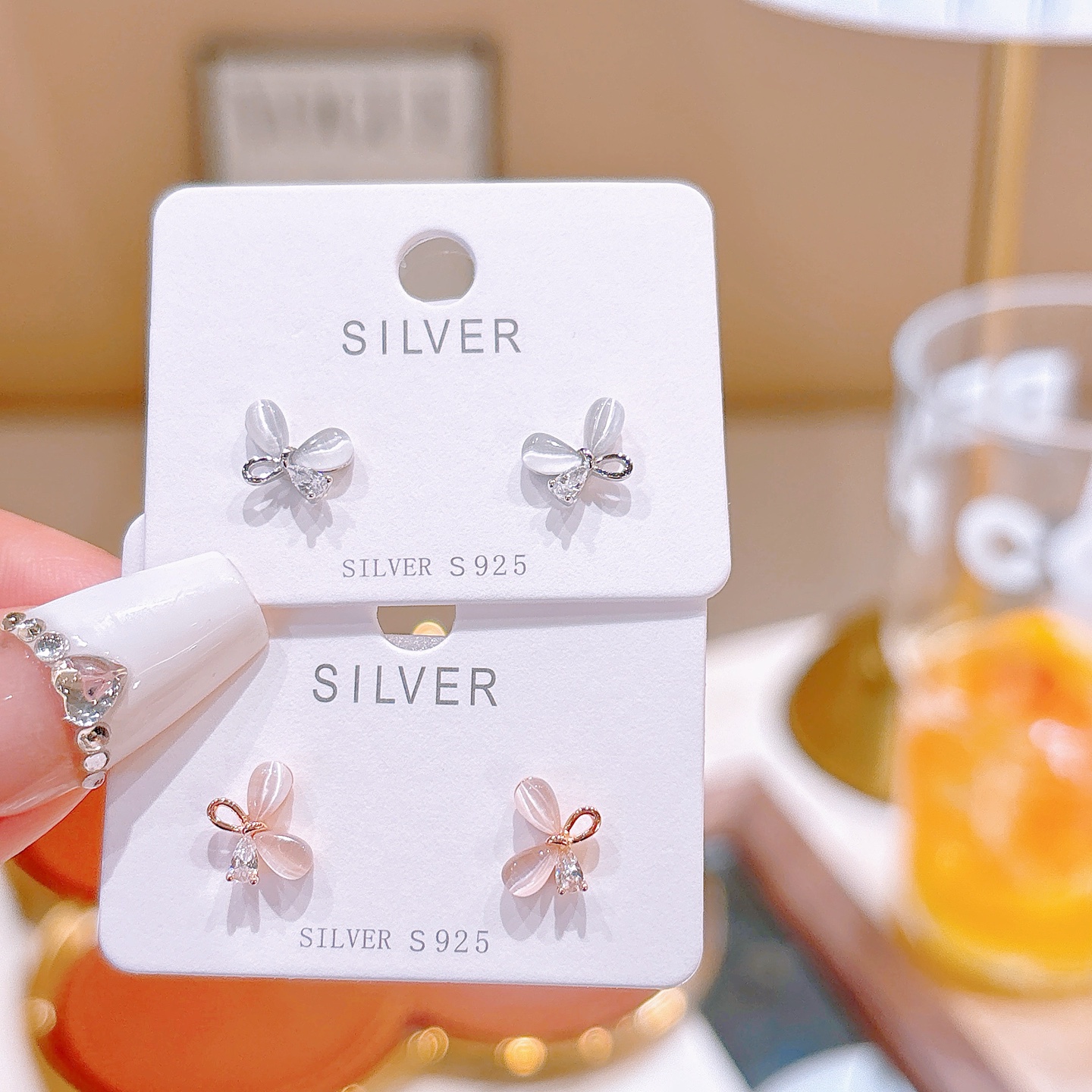 ミニマリスト高品質シルバーイヤリングシルバー 春節