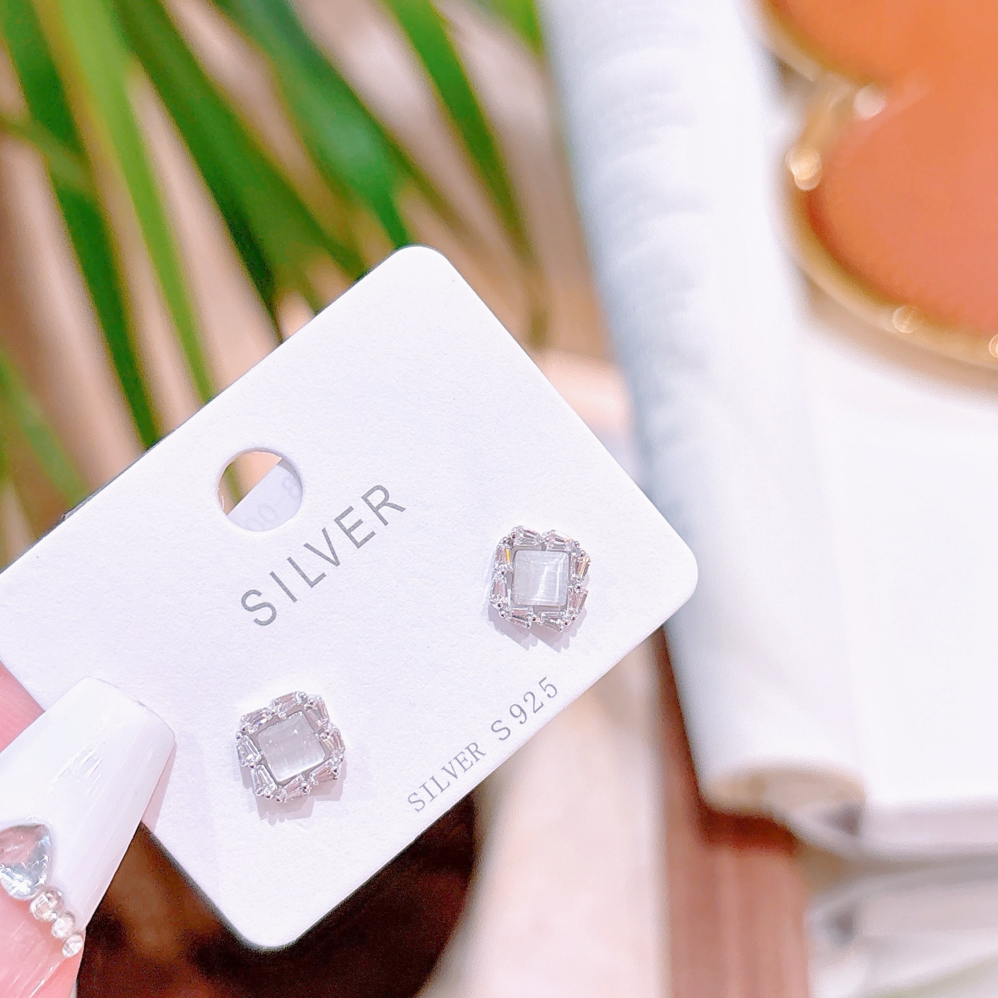 Feinsilber Ohrringe Schick Geburtstag Silber