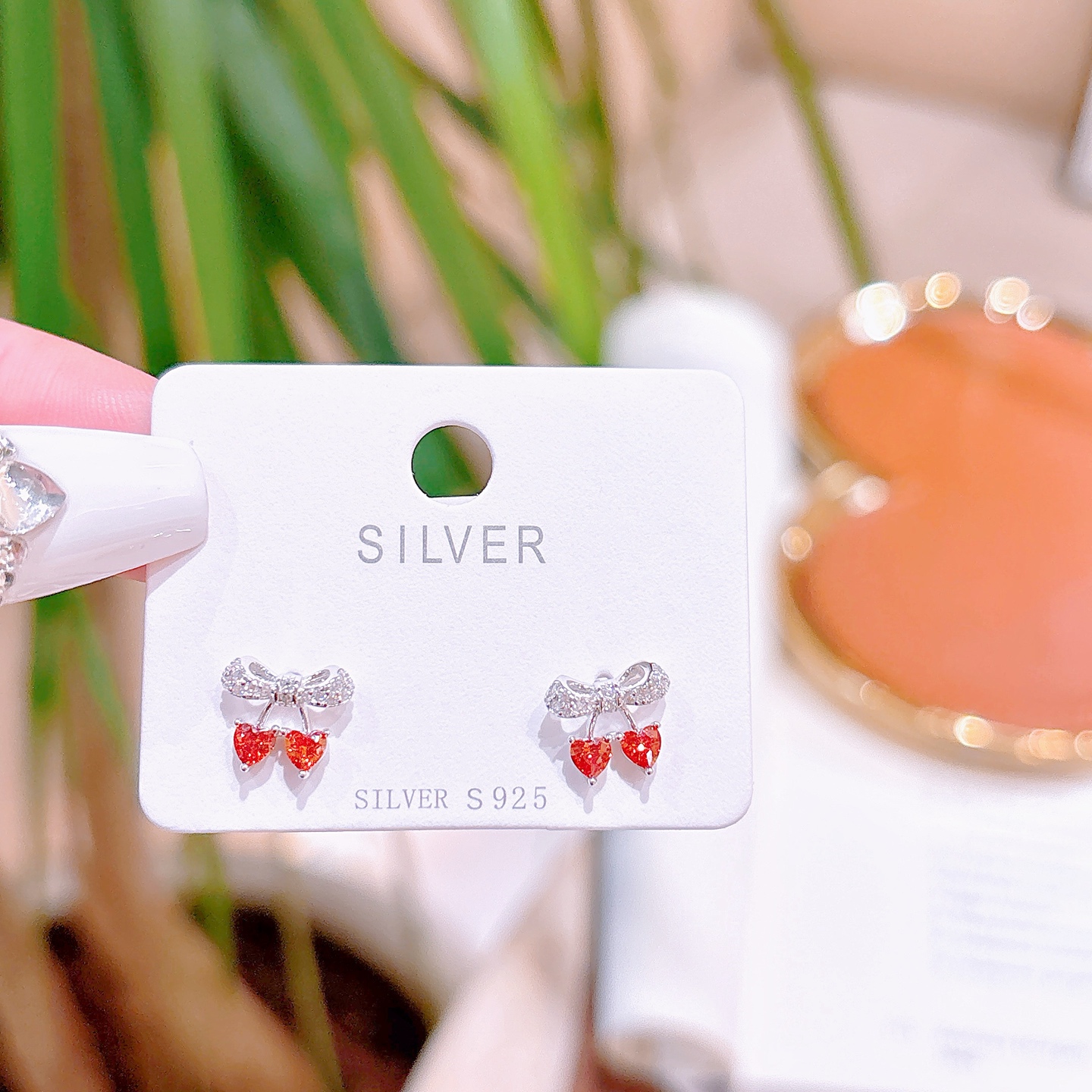 柔らか純銀イヤリングゴールド 父の日