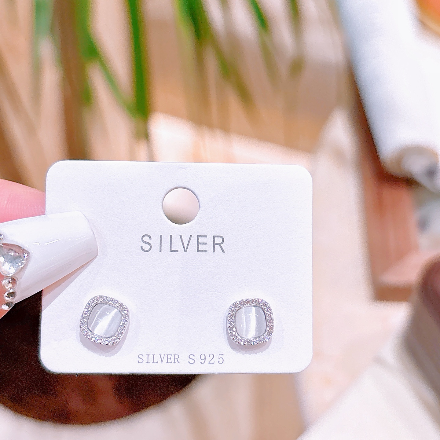 Solid Silver Earrings Unique Mother's Day Gold