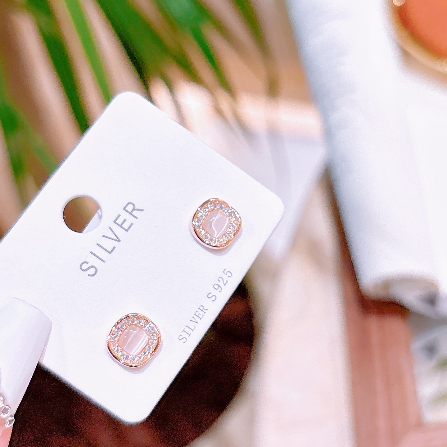 Hypoallergenic Silver Earrings Delicate Party Silver