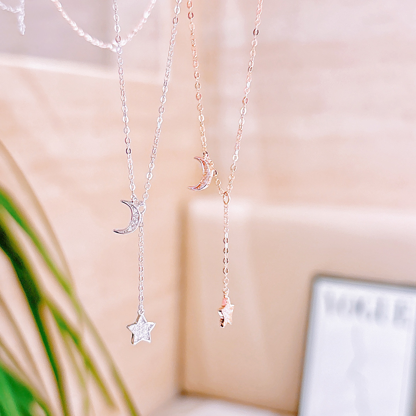 S925 Sterling Silver Necklace Precision Anniversary Gold