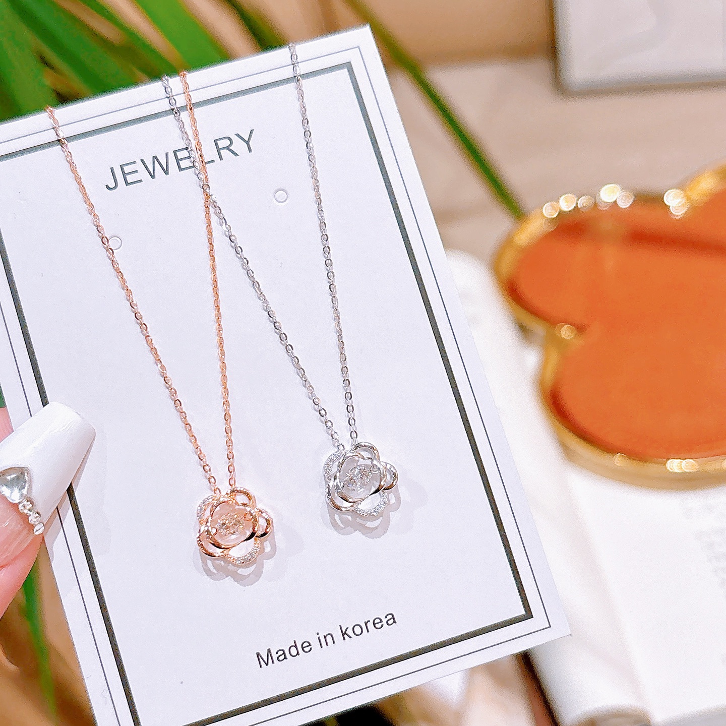 Low Allergy Silver Necklace Minimalist Date Night Gold