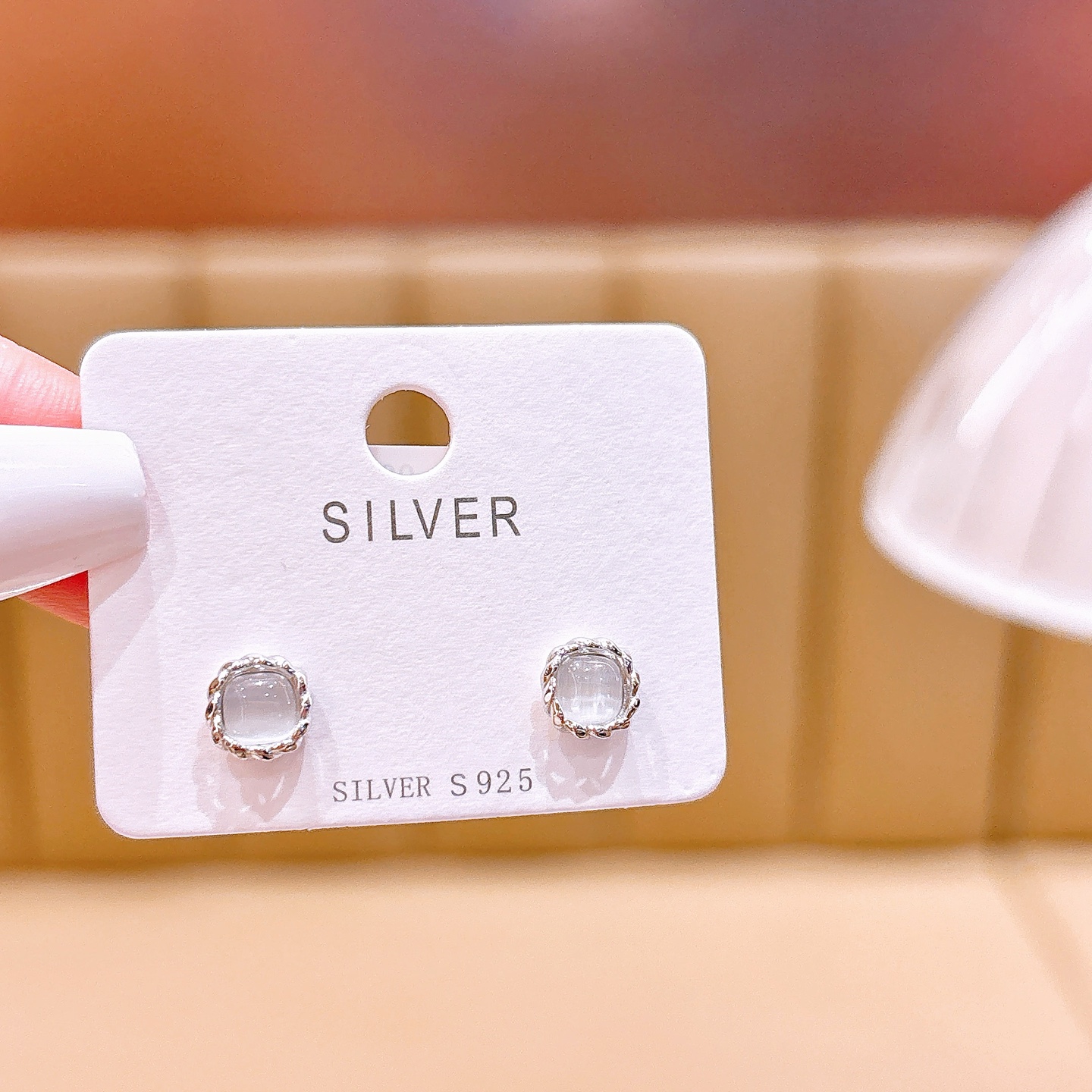 Solid Silver Earrings Playful Travel Gold