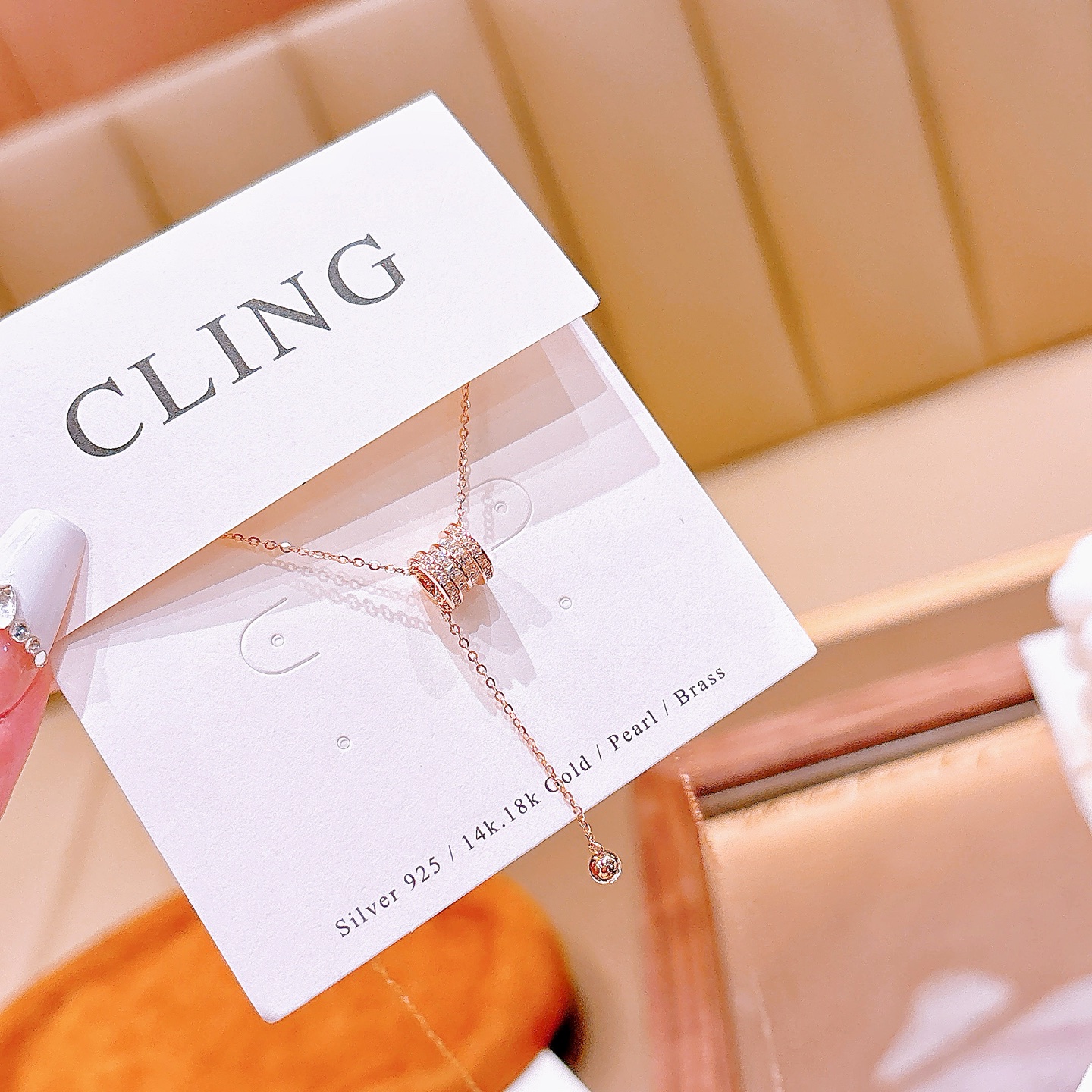 Low Allergy Silver Necklace Fresh Spring Festival Gold