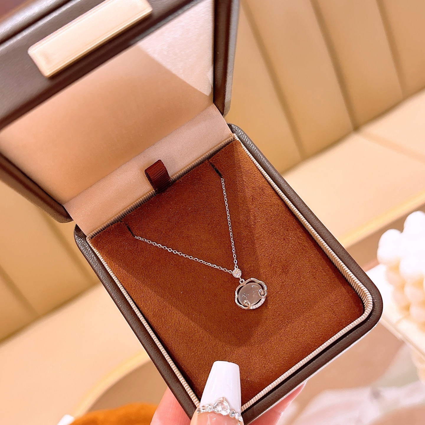 Hypoallergenes Silber Kette Minimalistisch Bankett Gold