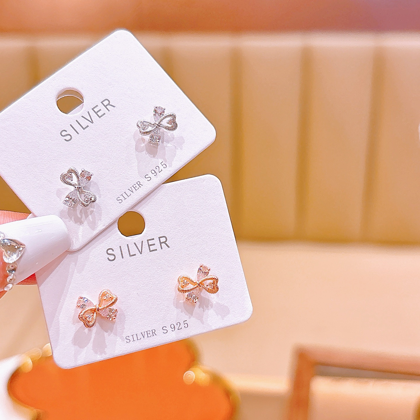 Nickel Free Silver Earrings Pure Birthday Gold