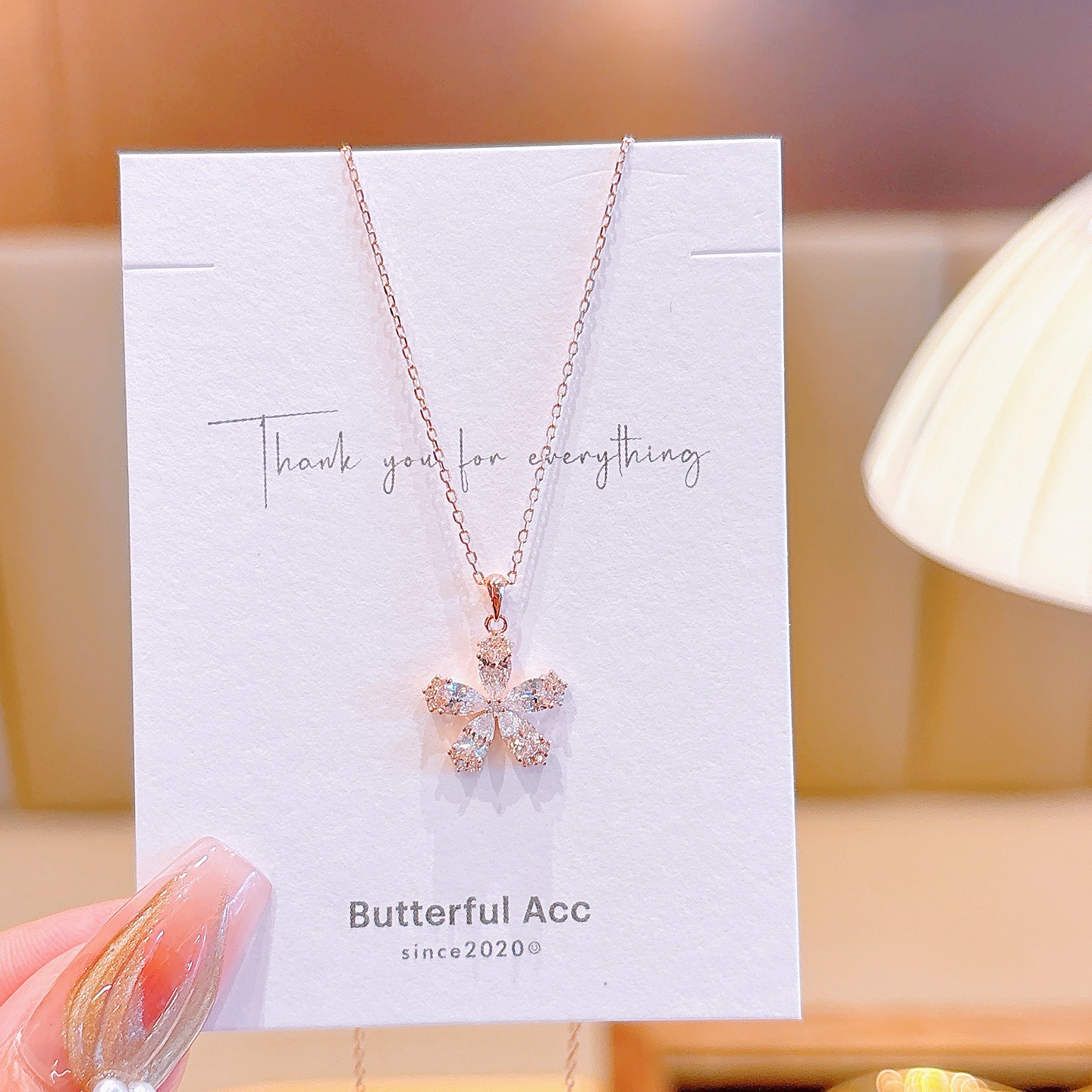 High Polish Silver Necklace Cute Spring Festival Silver