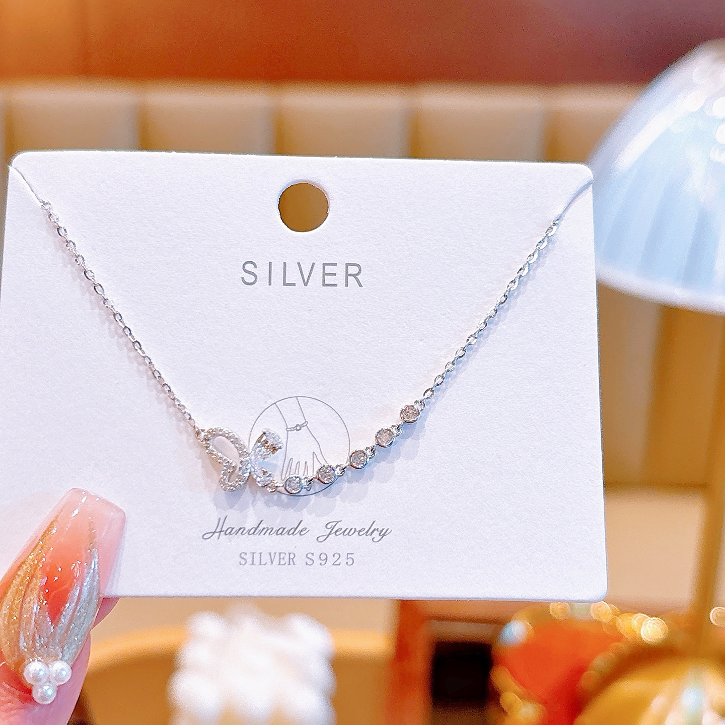 可愛いファインシルバーブレスレットゴールド 母の誕生日