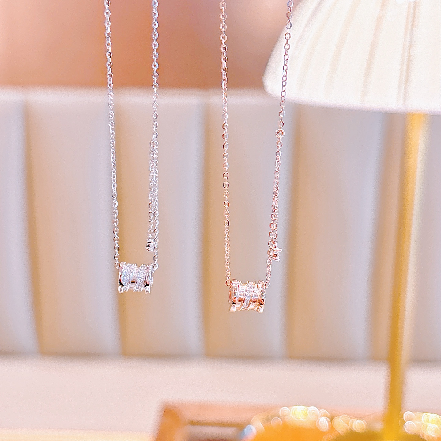 ミニマル低アレルギー銀ネックレスゴールド 母の誕生日