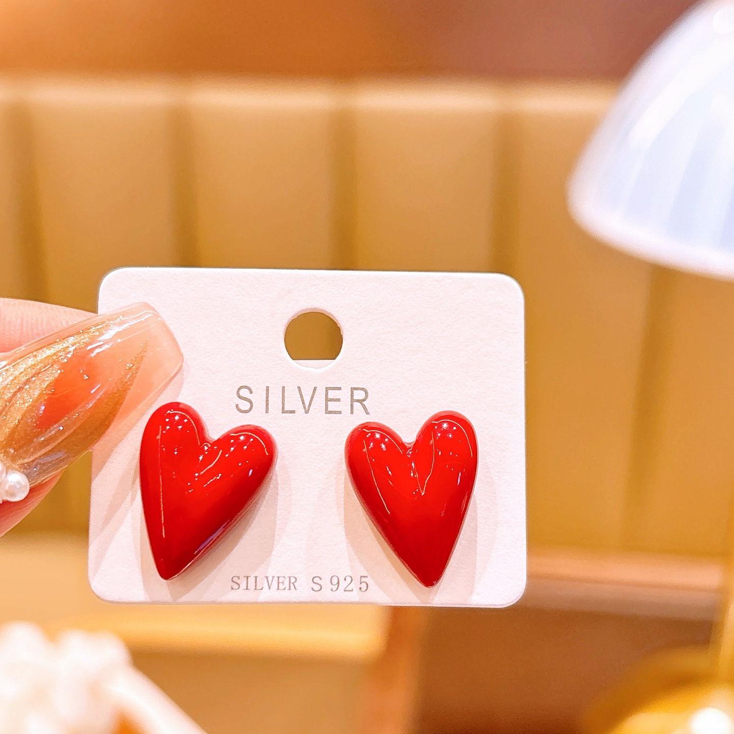 925 Silver Earrings Sweet Office Silver