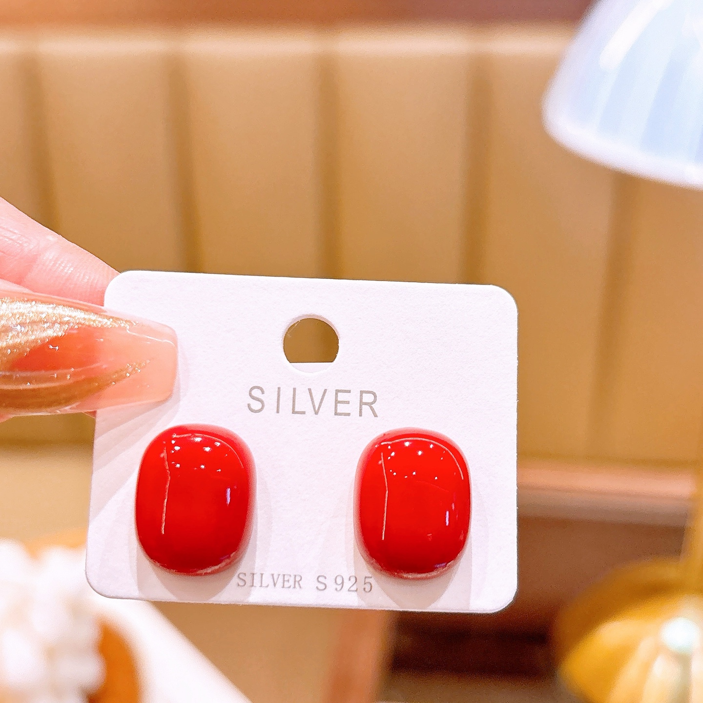 925 Silber Ohrringe Schick Frühlingsfest Gold