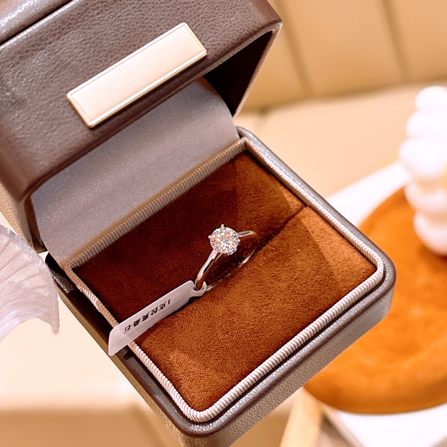 High Polish Silver Moissanite Ring Ultra Minimal Everyday Wear Gold