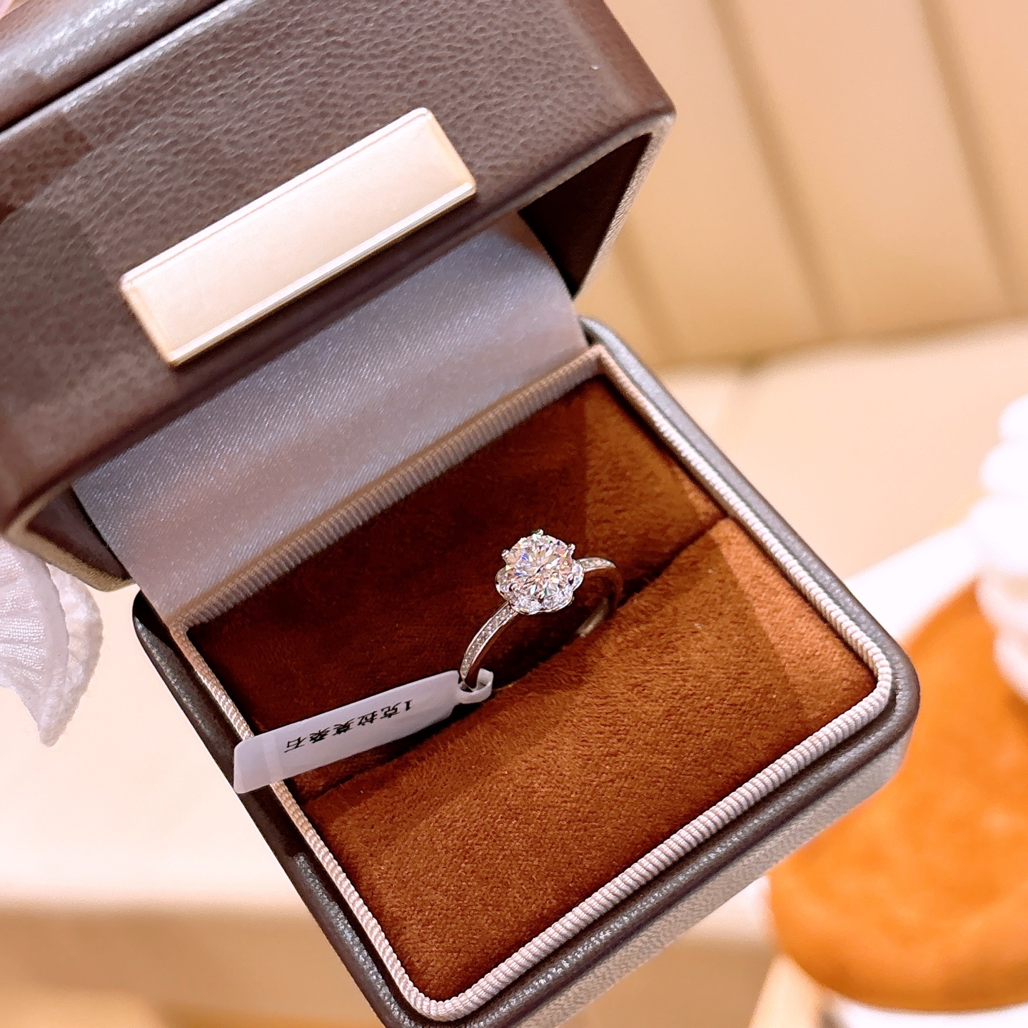 High Polish Silver Moissanite Ring Intellectual Christmas Gold