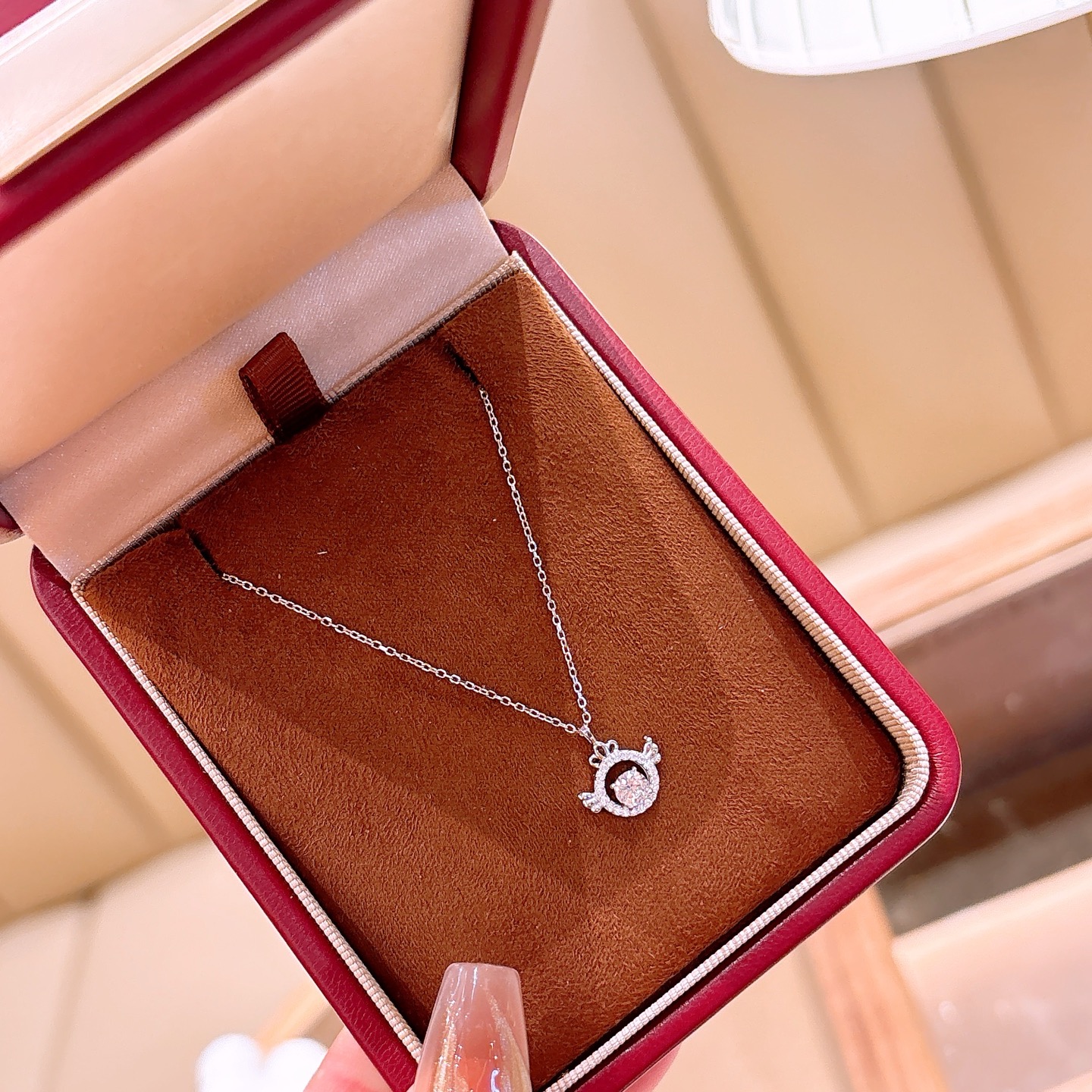 Fine Silver Necklace Delicate Office Gold