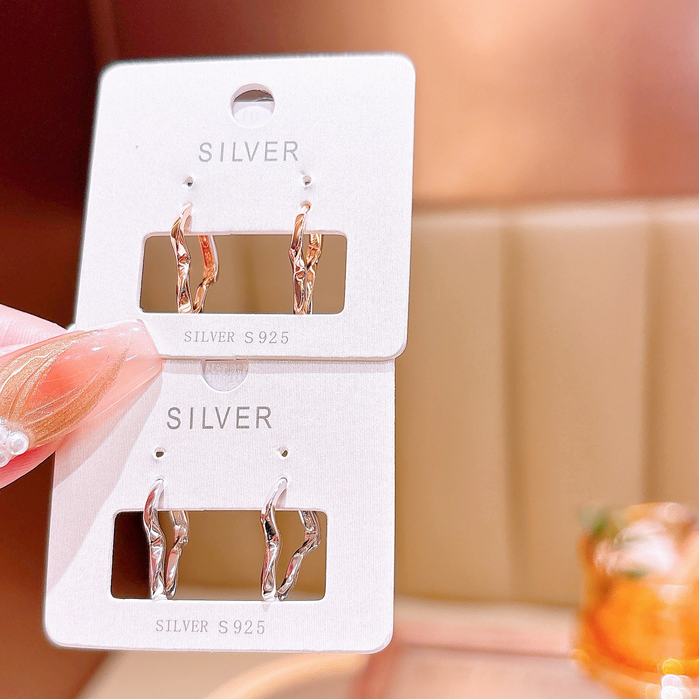 Hypoallergenic Silver Ear Cuffs Sweet Party Silver