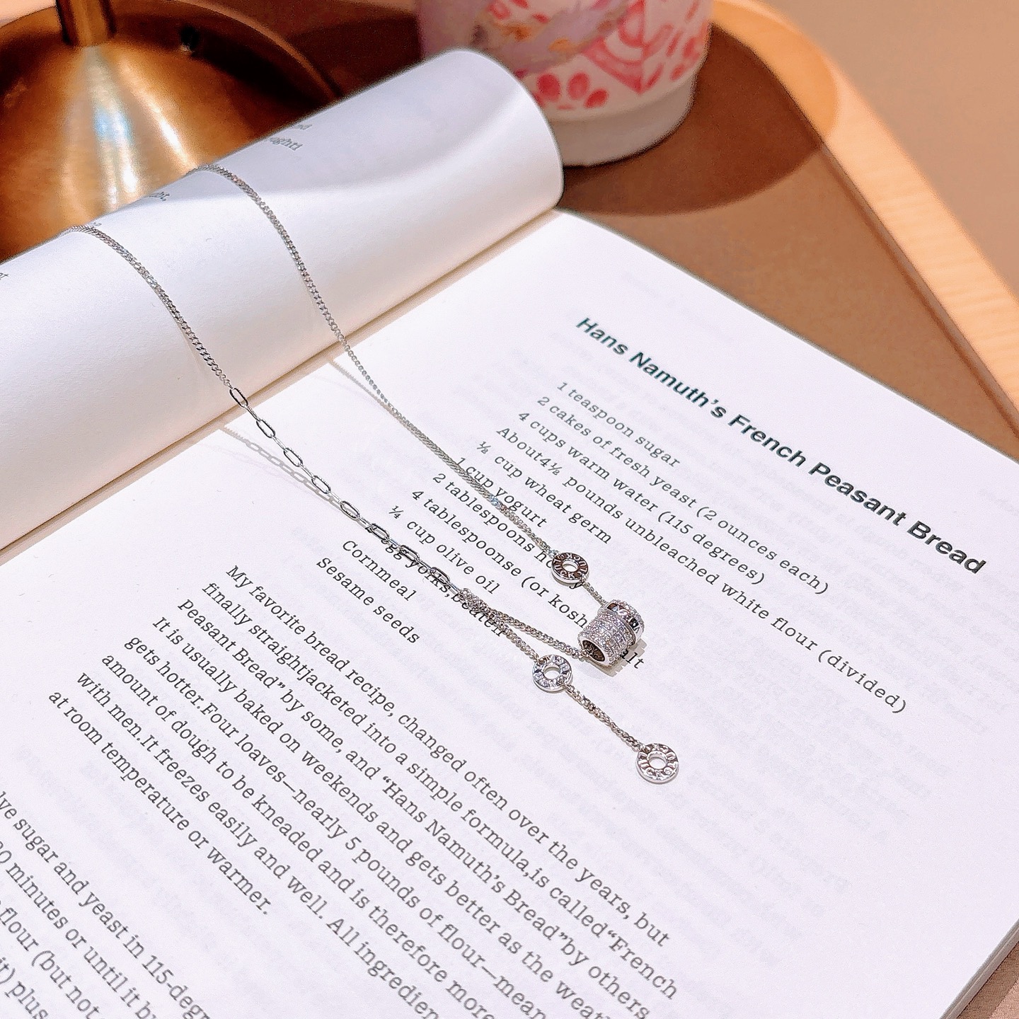 S925 Sterlingsilber Kette Süß Frühlingsfest Gold