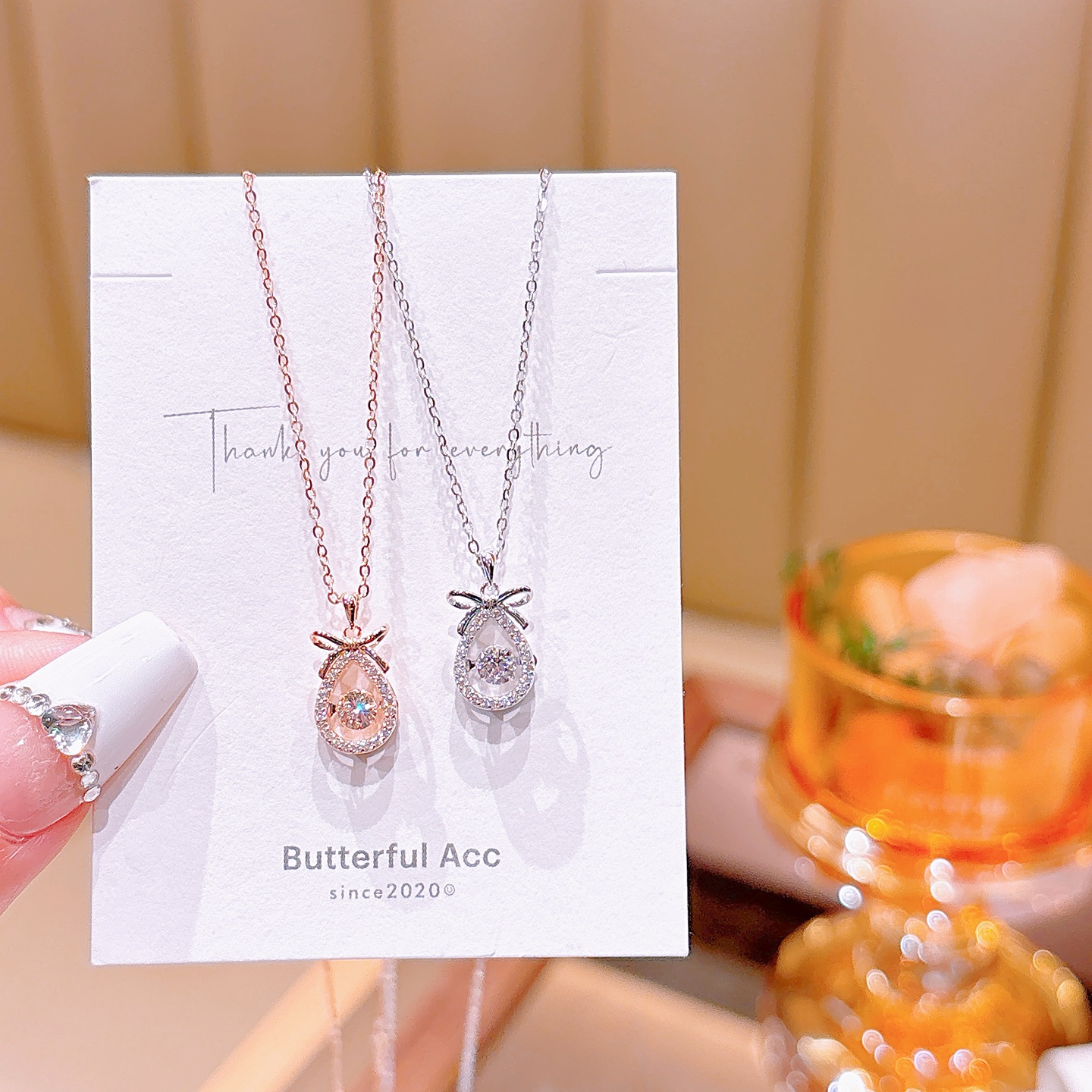 S925 Sterling Silver Necklace Ins Style Banquet Gold