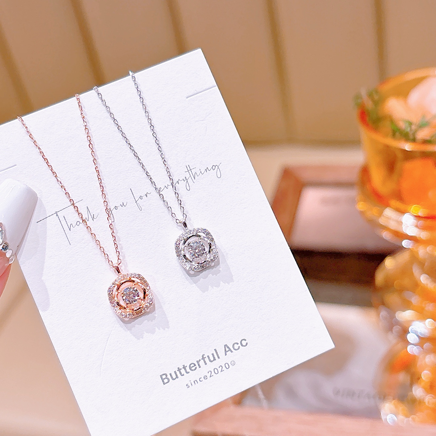 Massivsilber Kette Wald Für mich selbst Gold