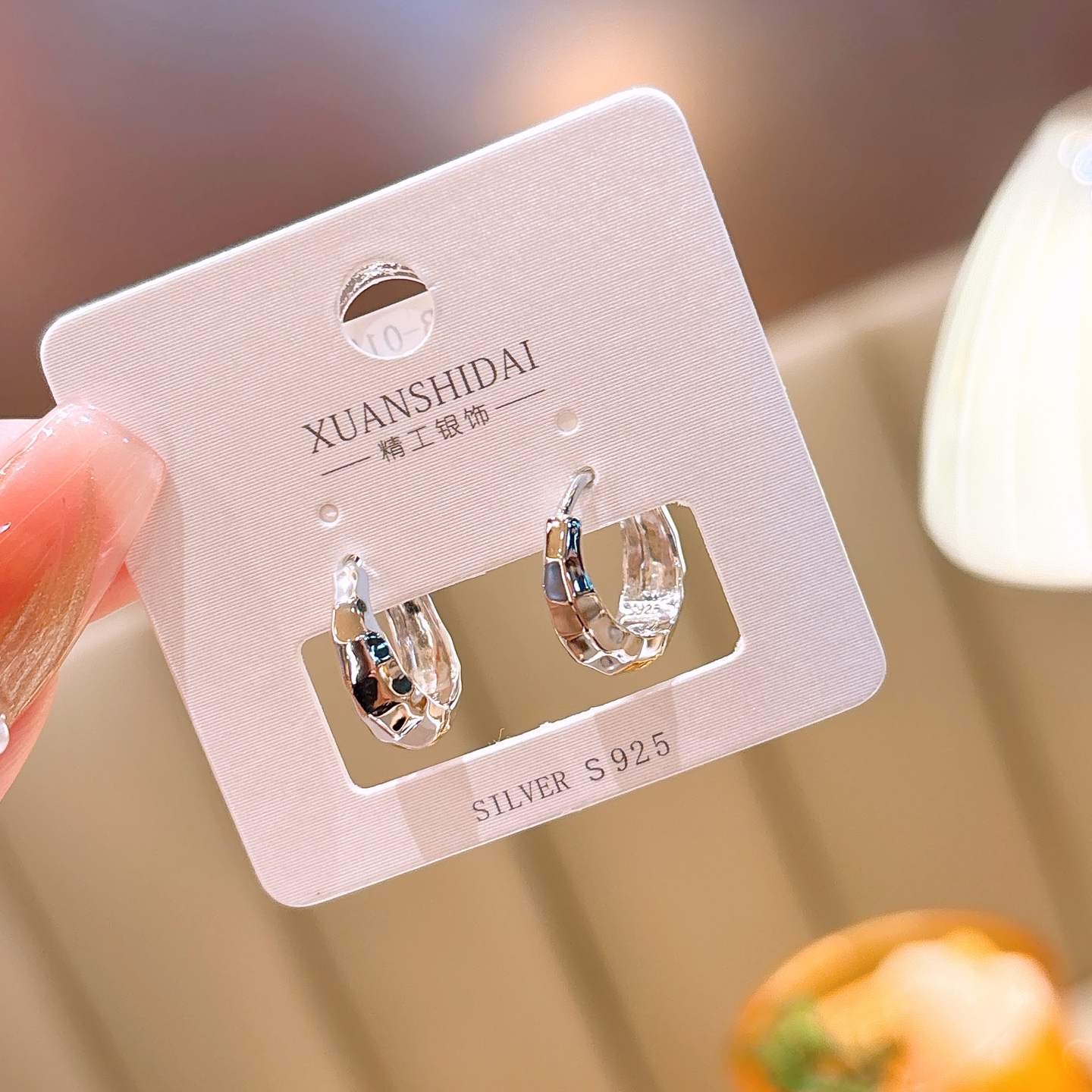 925 Silver Ear Cuffs Light Luxury Graduation Gold