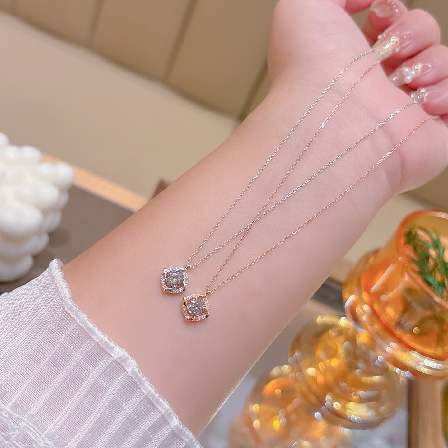 Low Allergy Silver Necklace Playful Party Silver