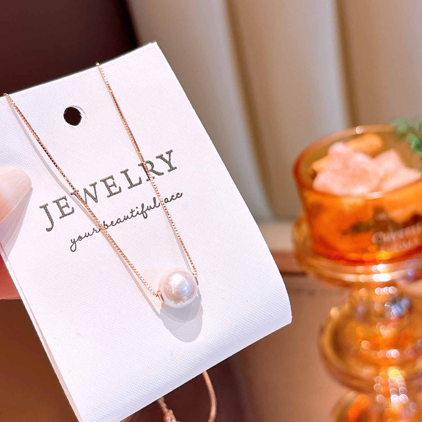 925 Silver Necklace Girly Workplace Gold