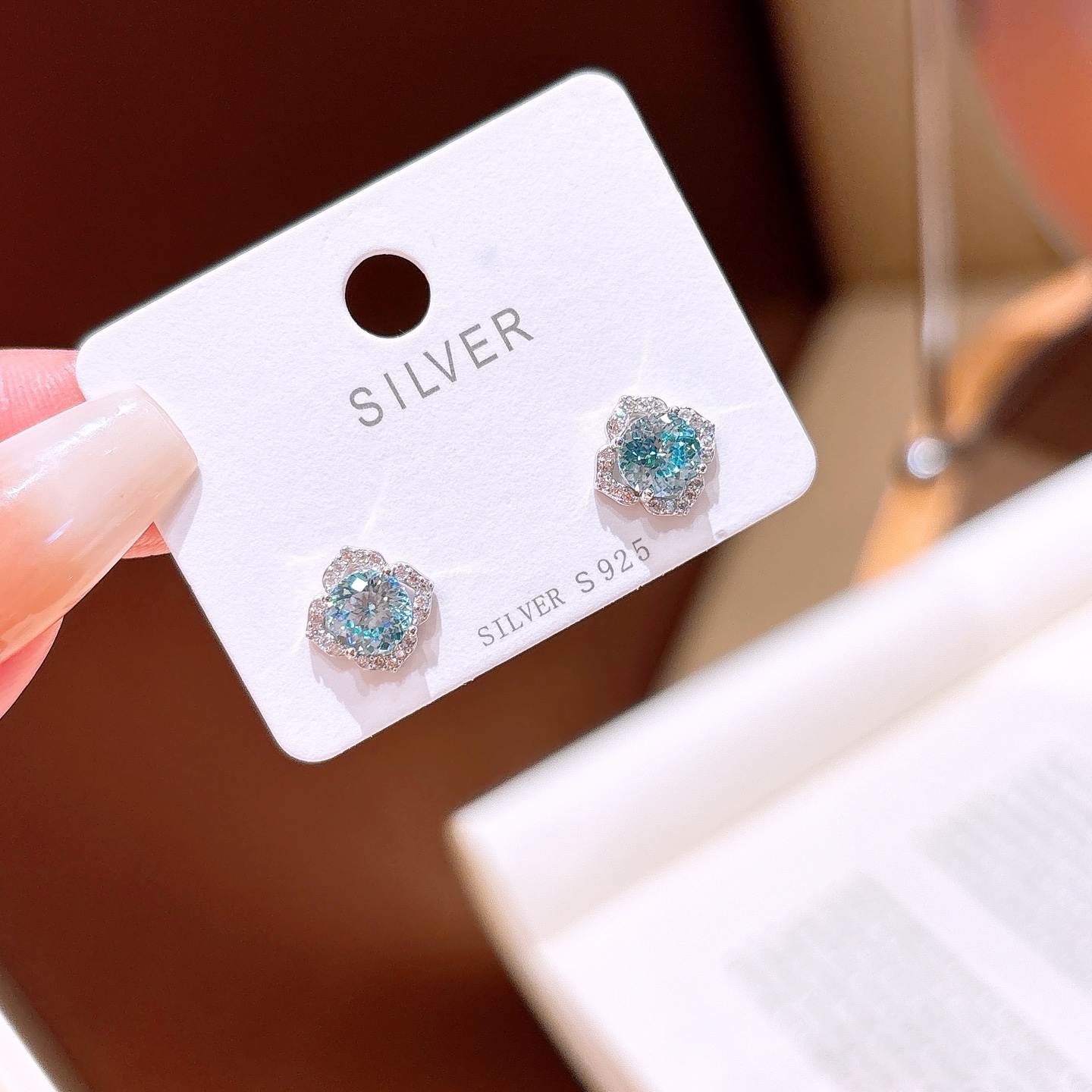 Solid Silver Earrings Delicate Teacher's Day Gold