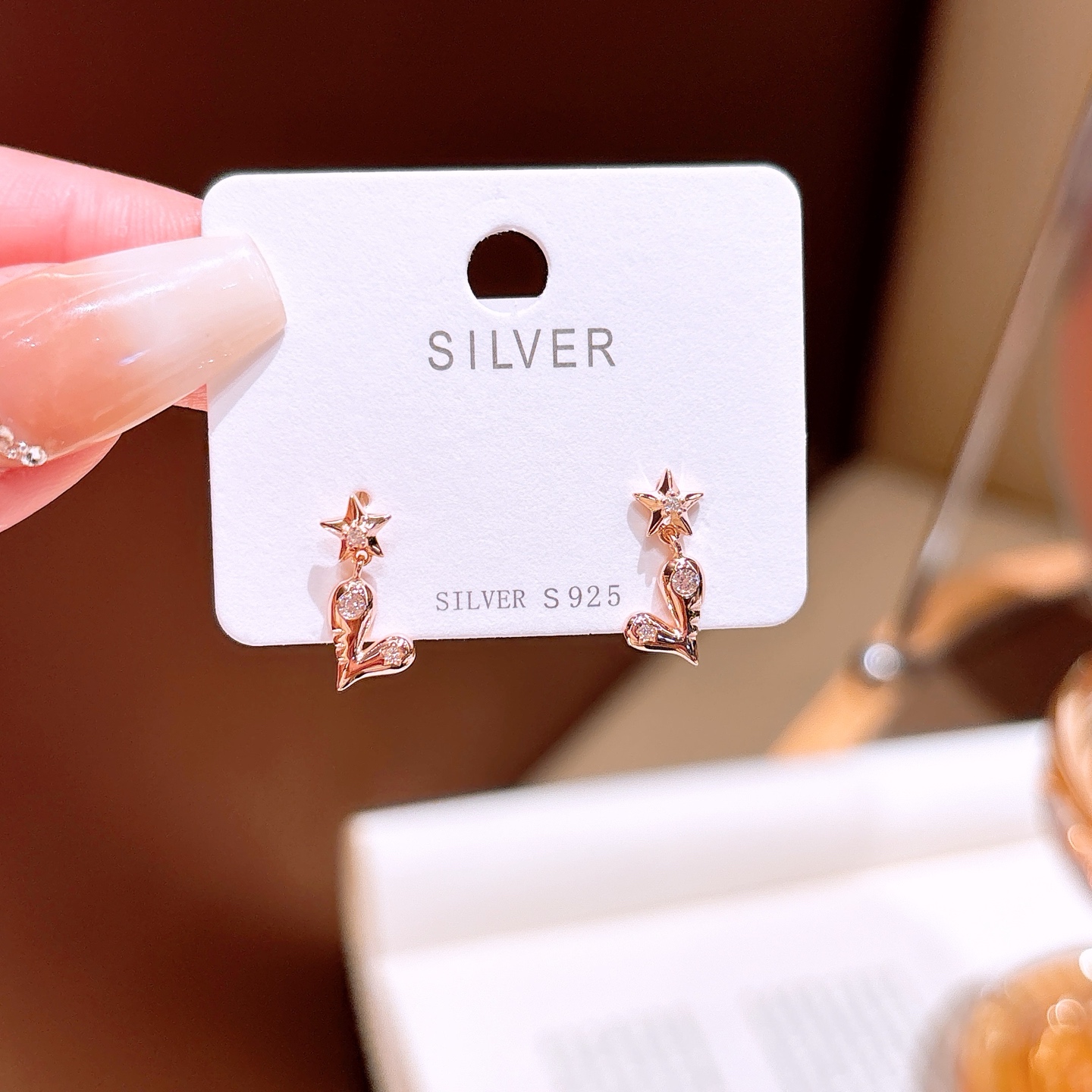 Hypoallergenic Silver Earrings Intellectual Spring Festival Gold