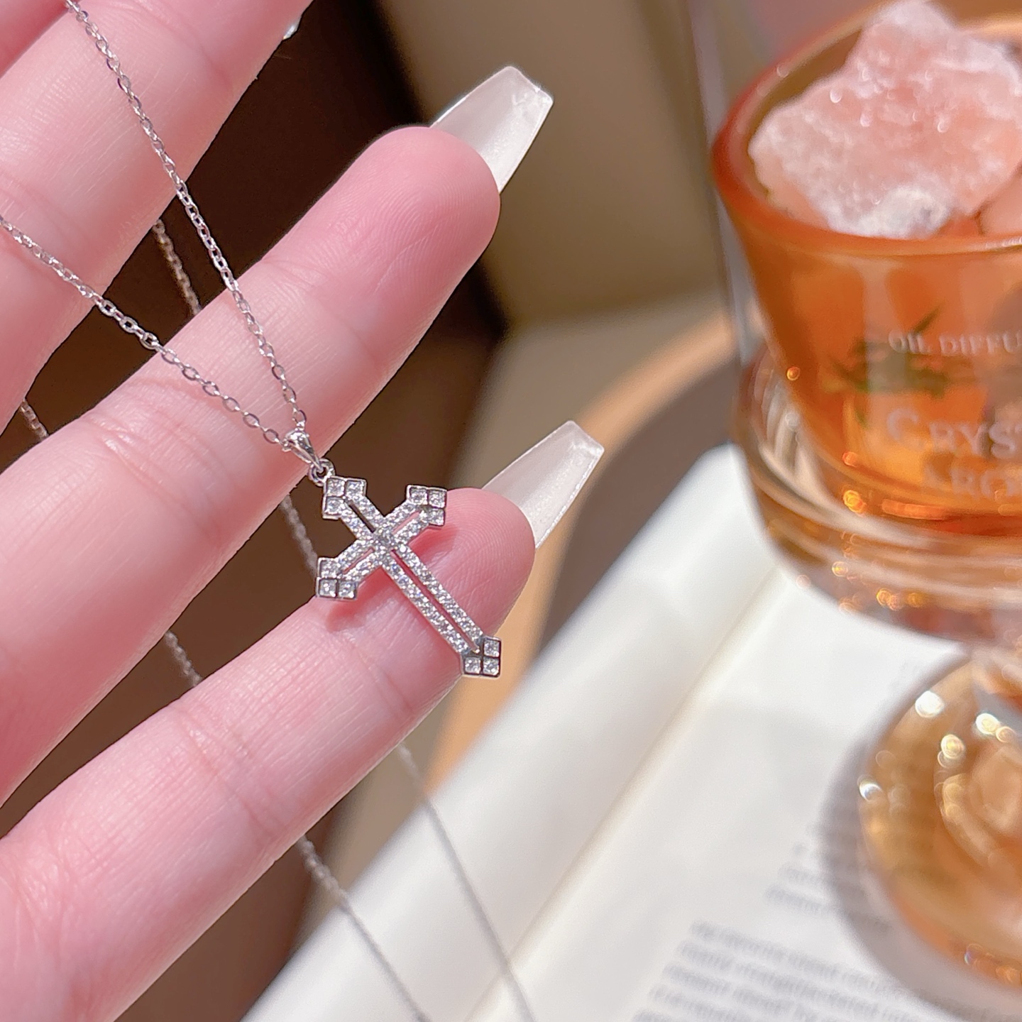 アーティスティックS925スターリングシルバーネックレスシルバー ウェディングギフト