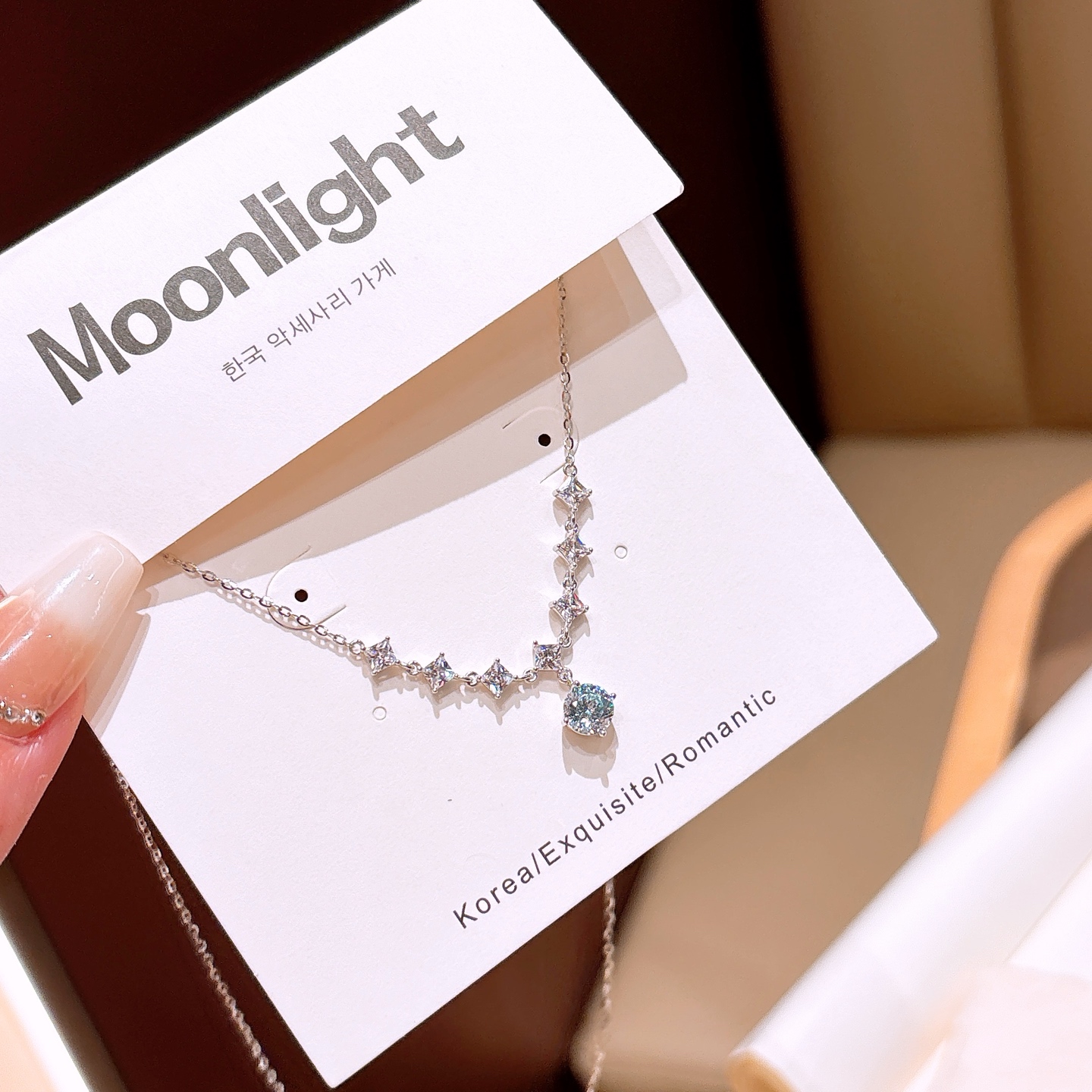 Solid Silver Necklace Premium Christmas Silver