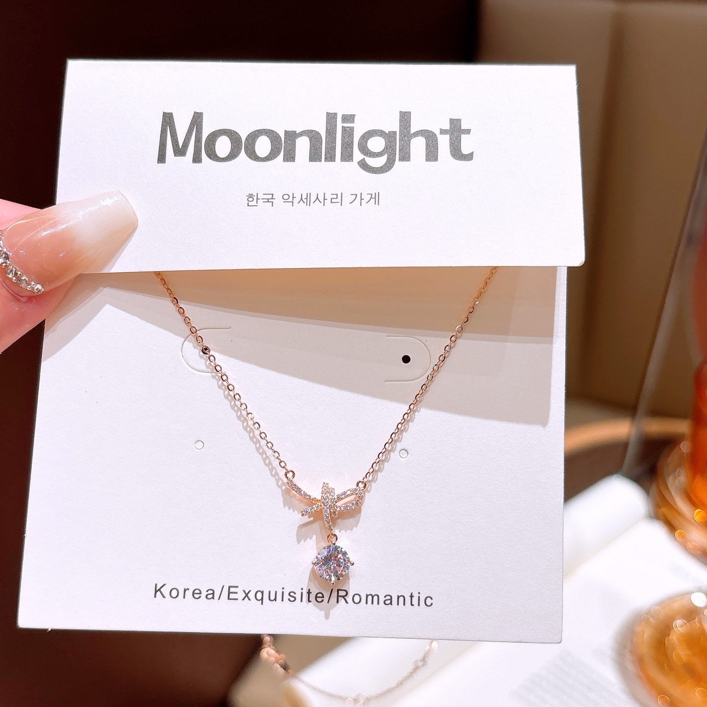 ミニマリスト高品質シルバーネックレスシルバー 告白