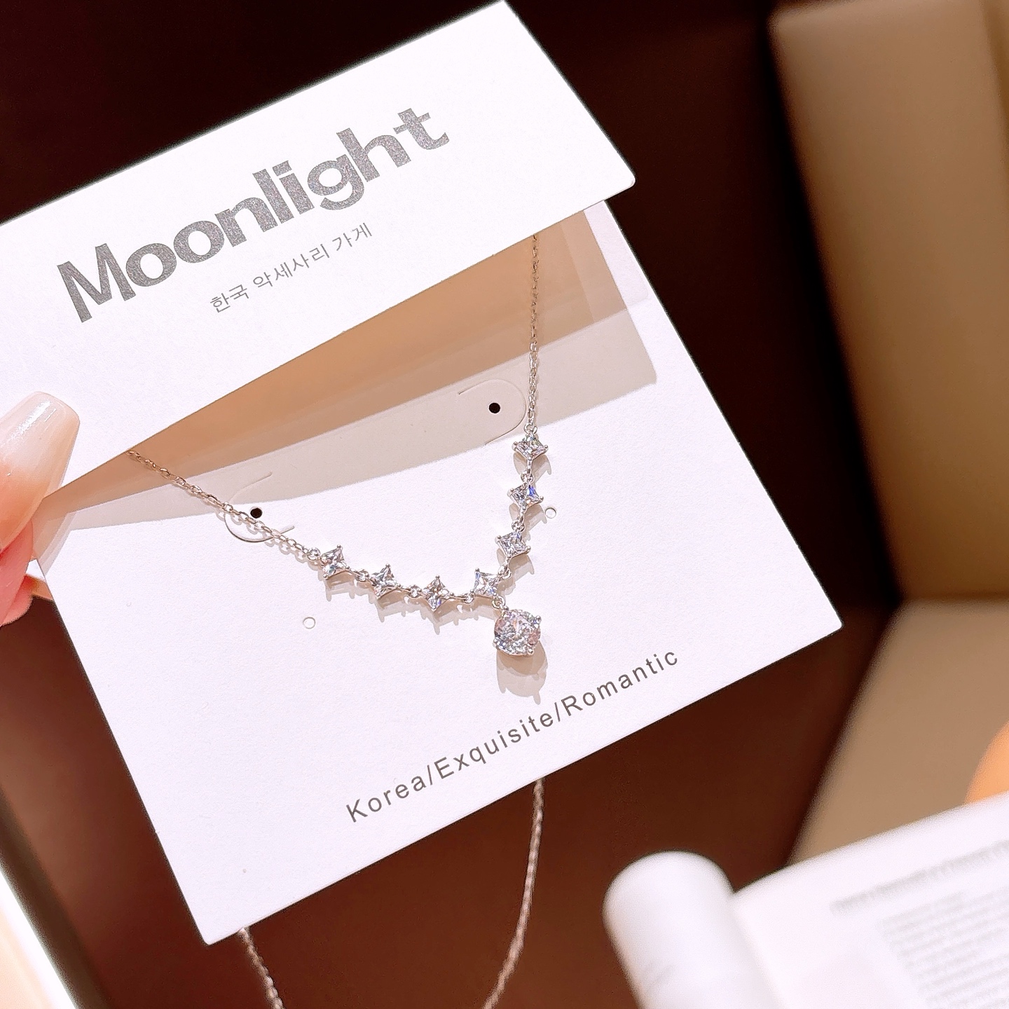 Feinsilber Kette Französisch Valentinstag Silber