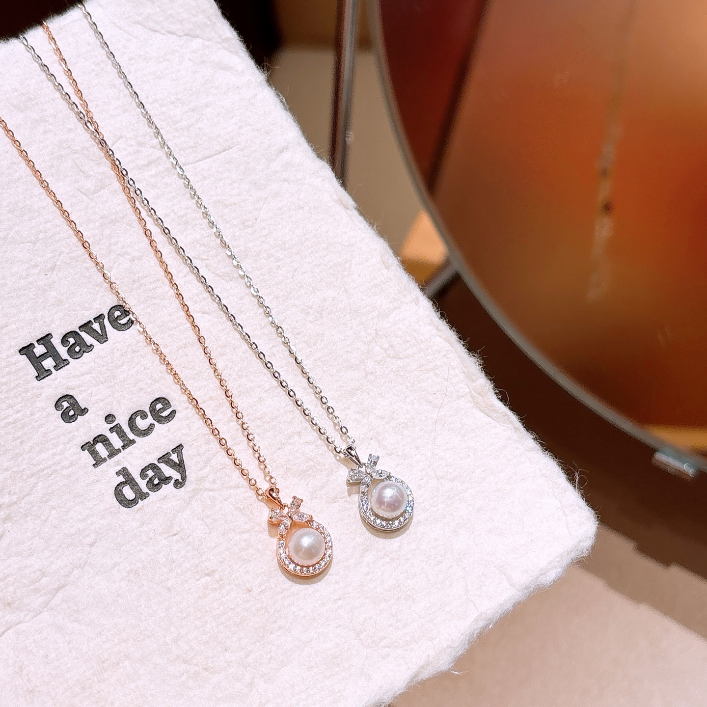 Solid Silver Necklace Sweet & Cool Mother's Day Gold