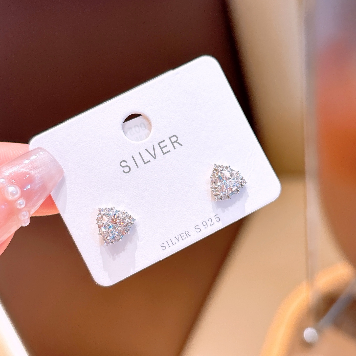 Low Allergy Silver Earrings Korean Style Proposal Gold