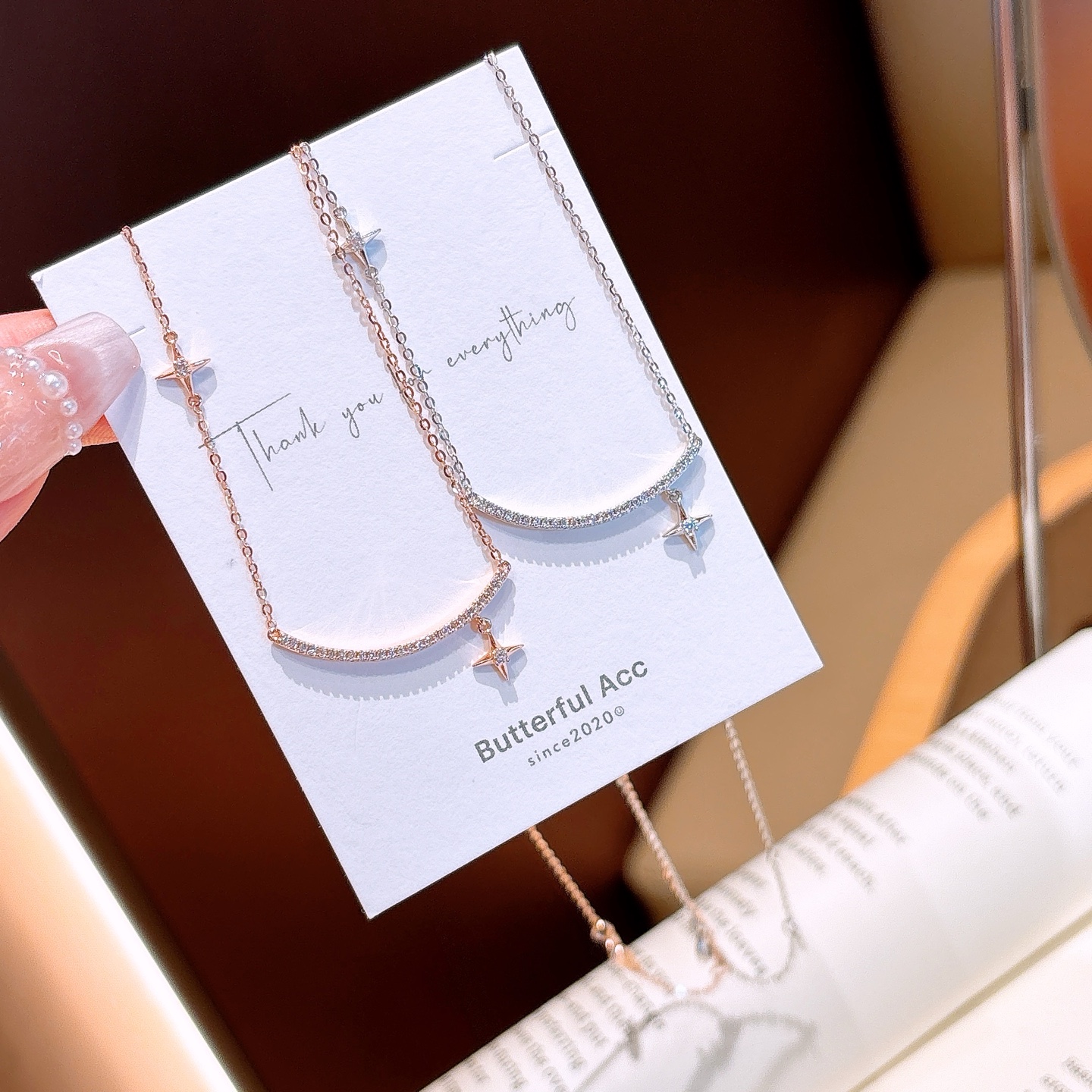 925 Silver Necklace Cute Office Silver